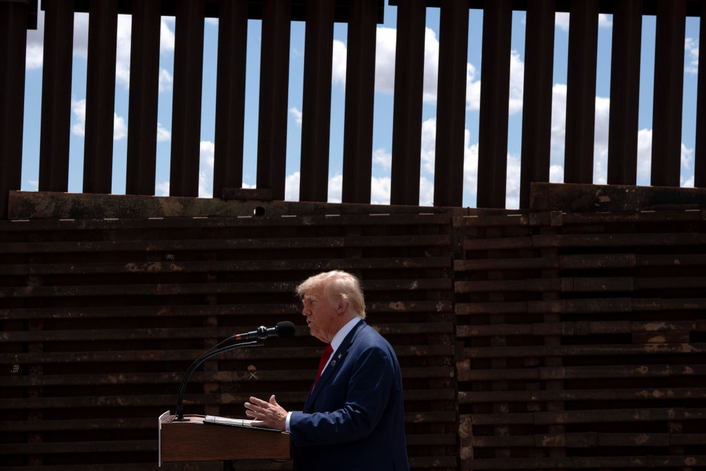 Trump Holds Campaign Event on U.S.-Mexico Border in Cochise County, Arizona