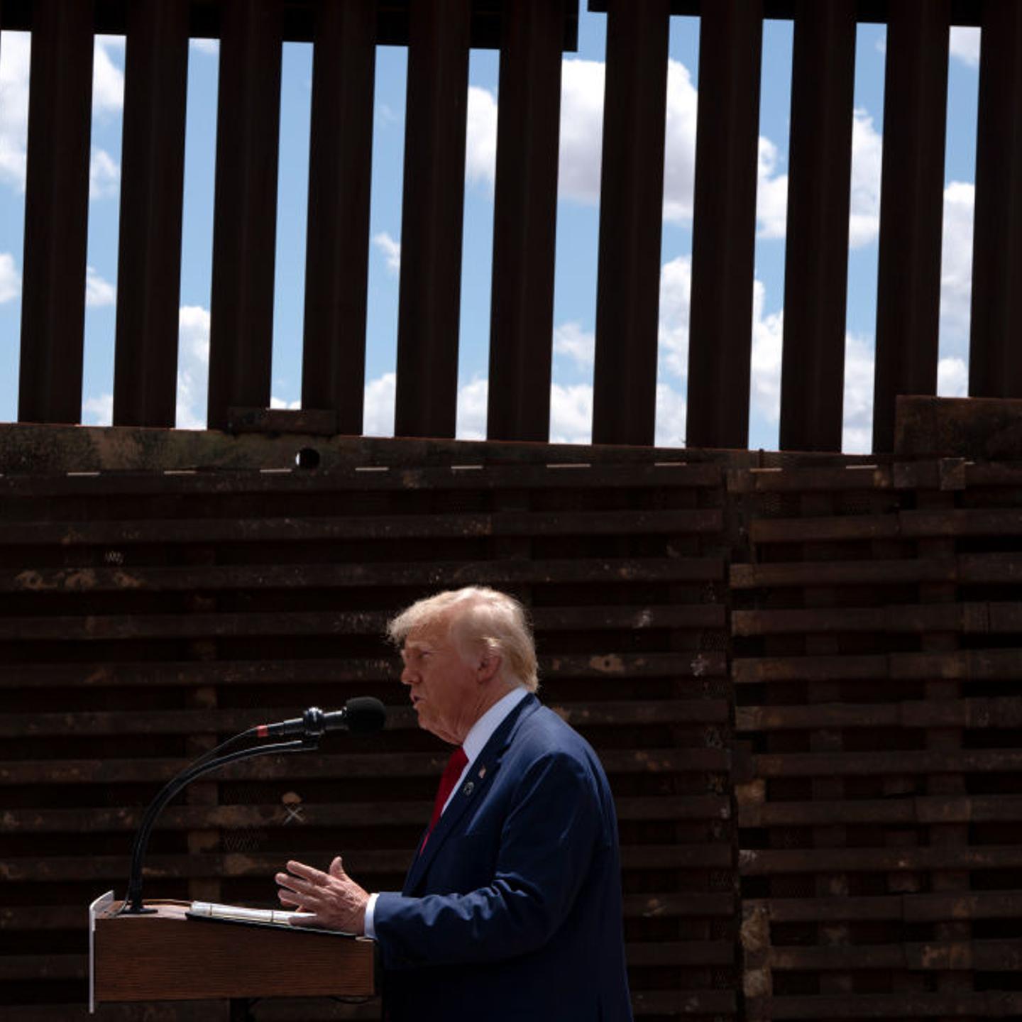 Trump Holds Campaign Event on U.S.-Mexico Border in Cochise County, Arizona