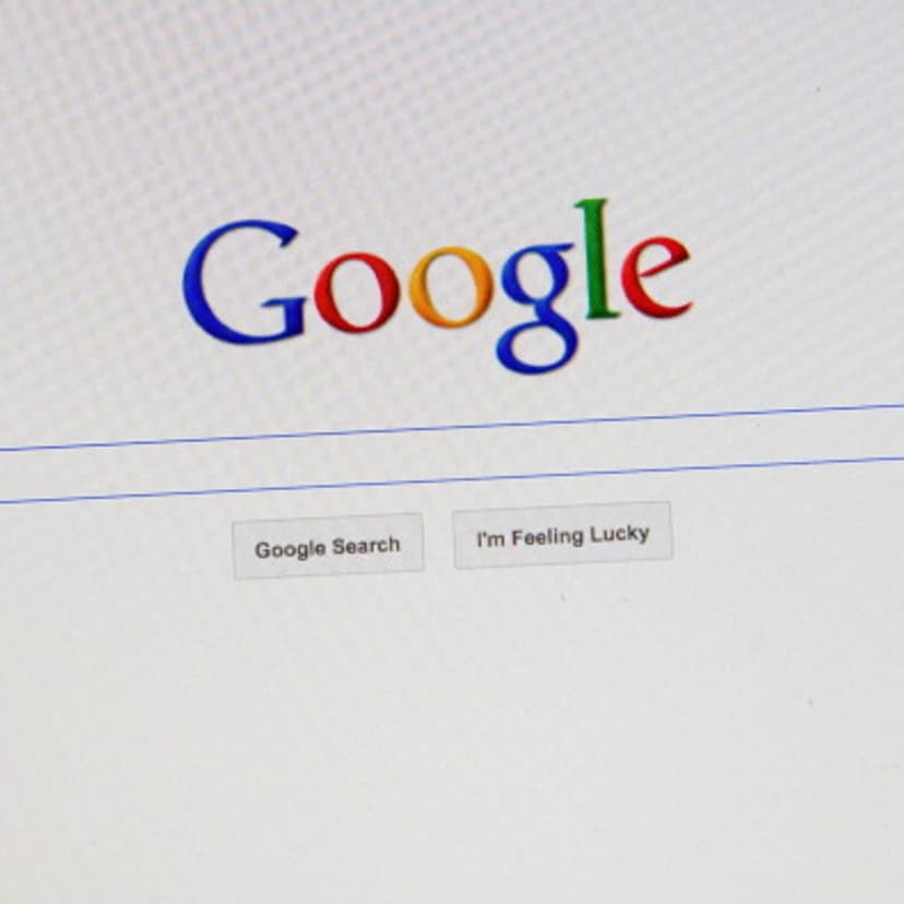 Google search page shown on a computer screen.