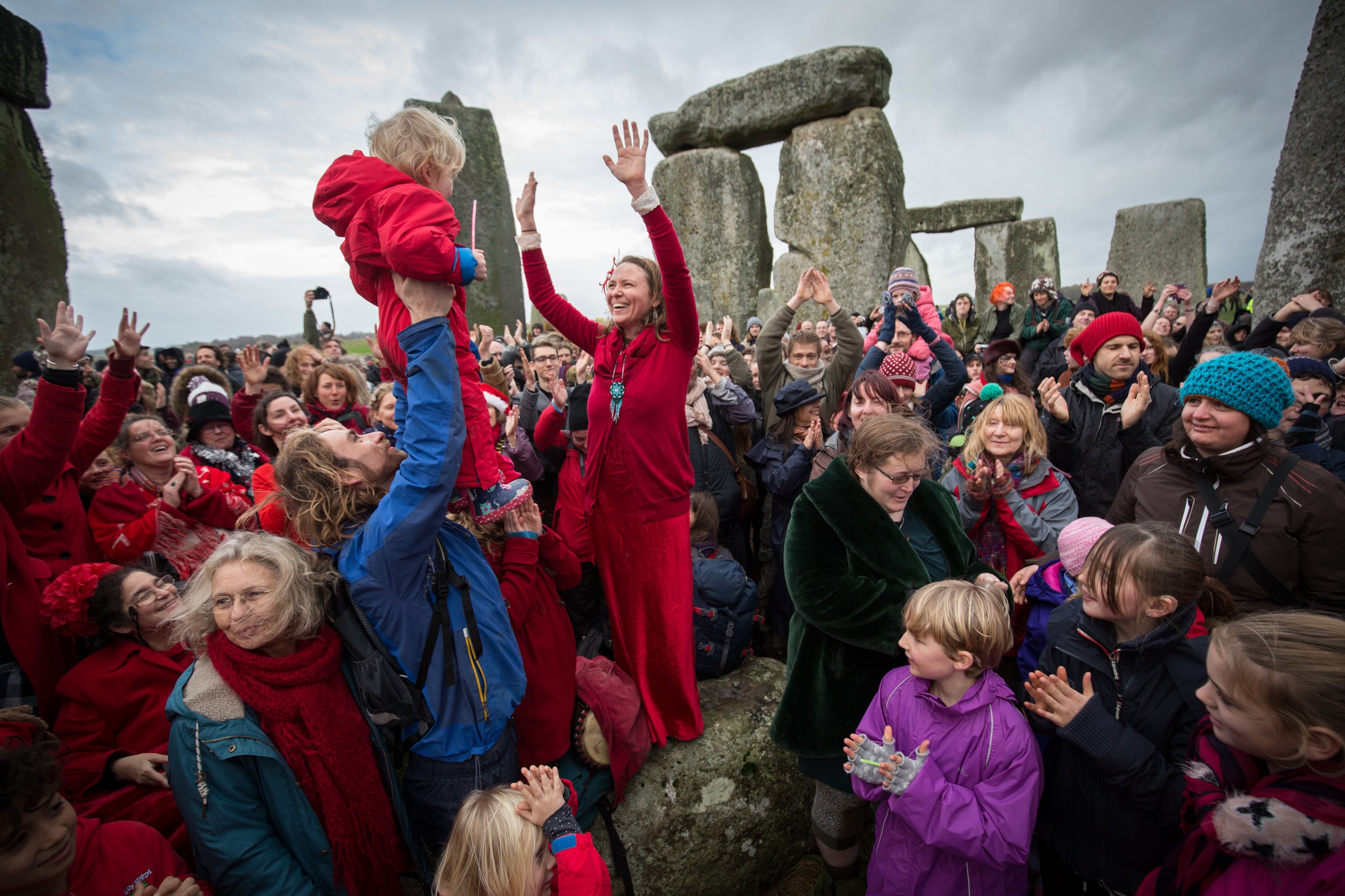Druids Celebrate The Winter Solstice At Stonehenge