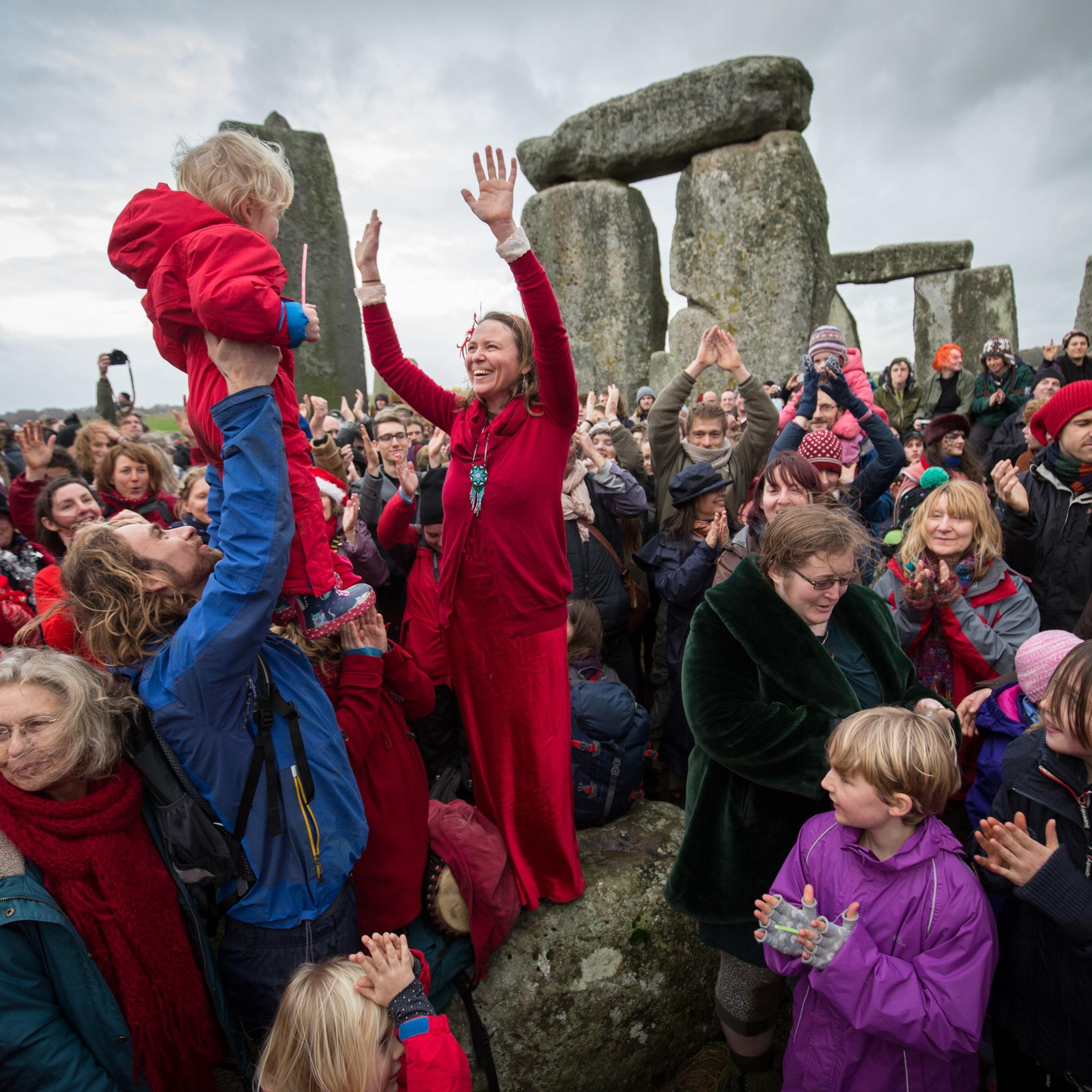 Druids Celebrate The Winter Solstice At Stonehenge