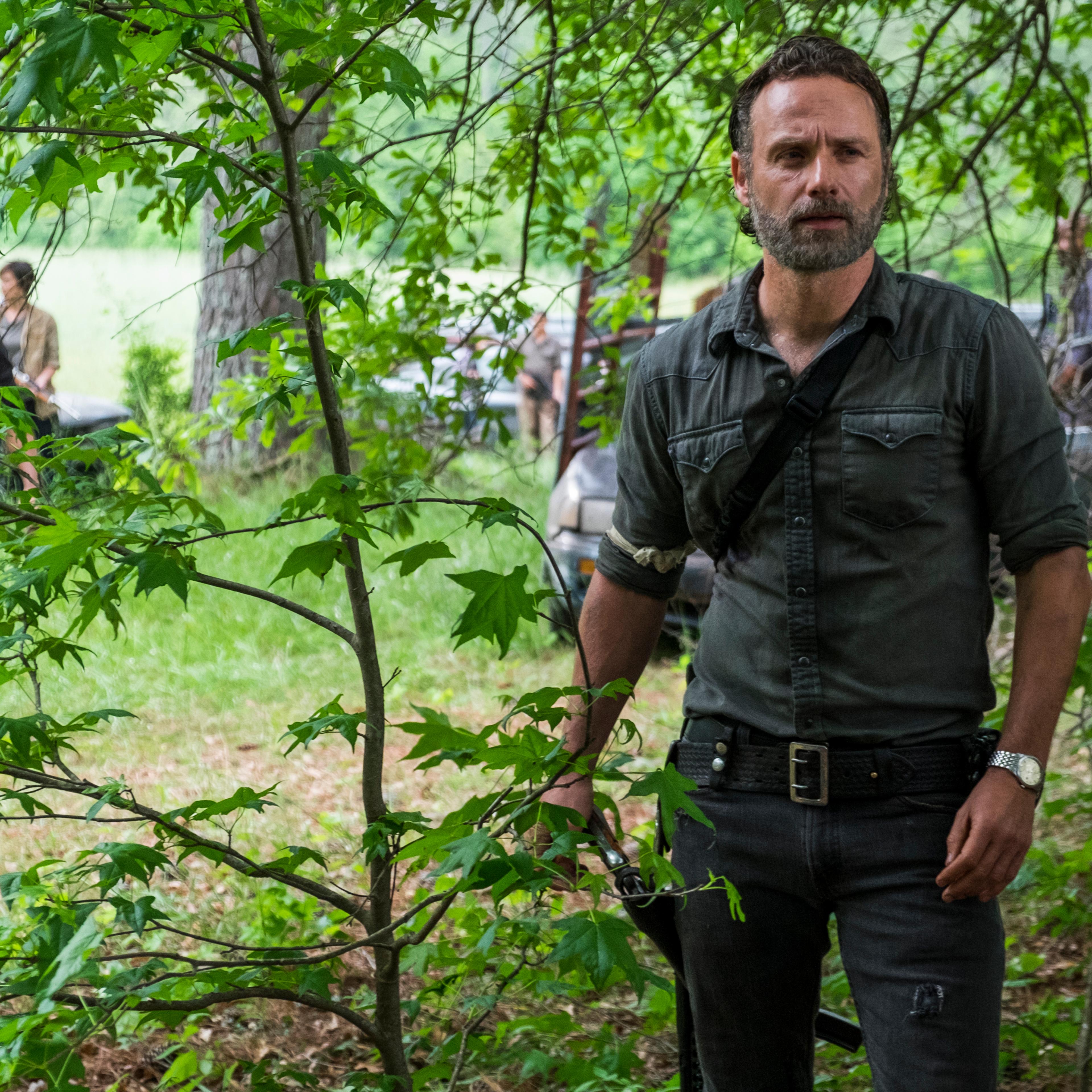 Andrew Lincoln as Rick Grimes in The Walking Dead - Season 8, Episode 1