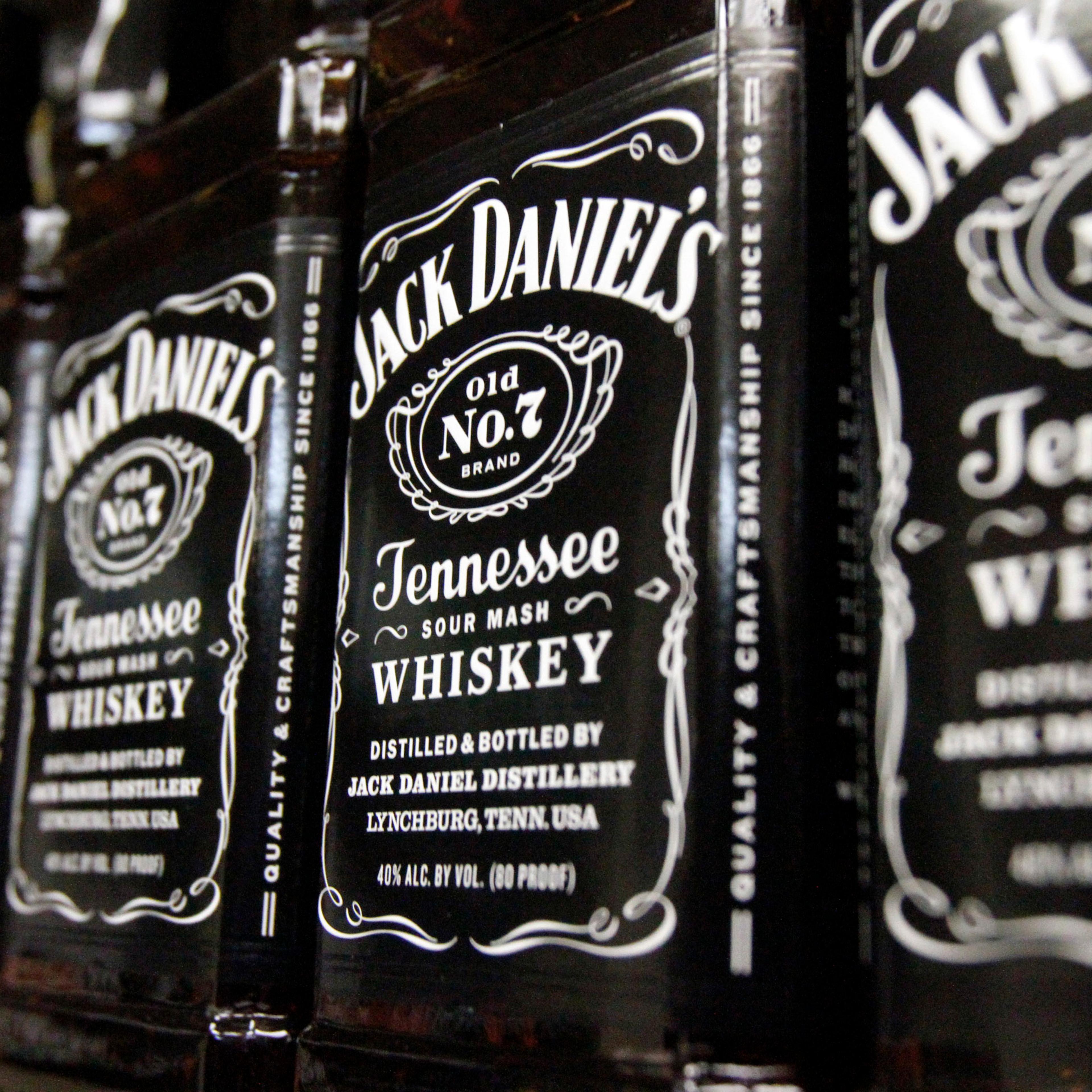 Bottles of Jack Daniel's Tennessee Whiskey at a liquor outlet, in Montpelier, Vt., on Dec. 5, 2011.