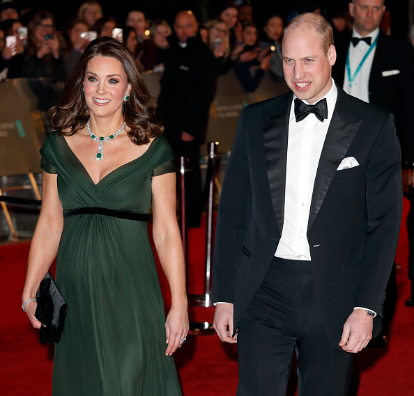 The Duke and Duchess of Cambridge attend the 2018 BAFTAs