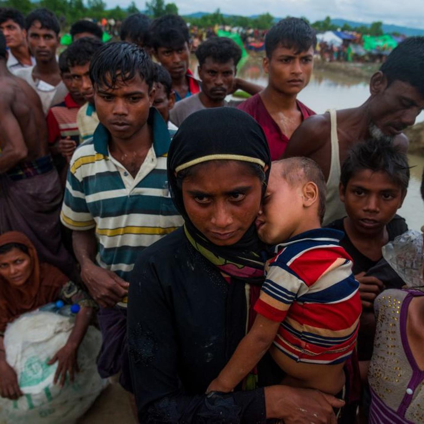 Rohingya people fled from oppression in Myanmar