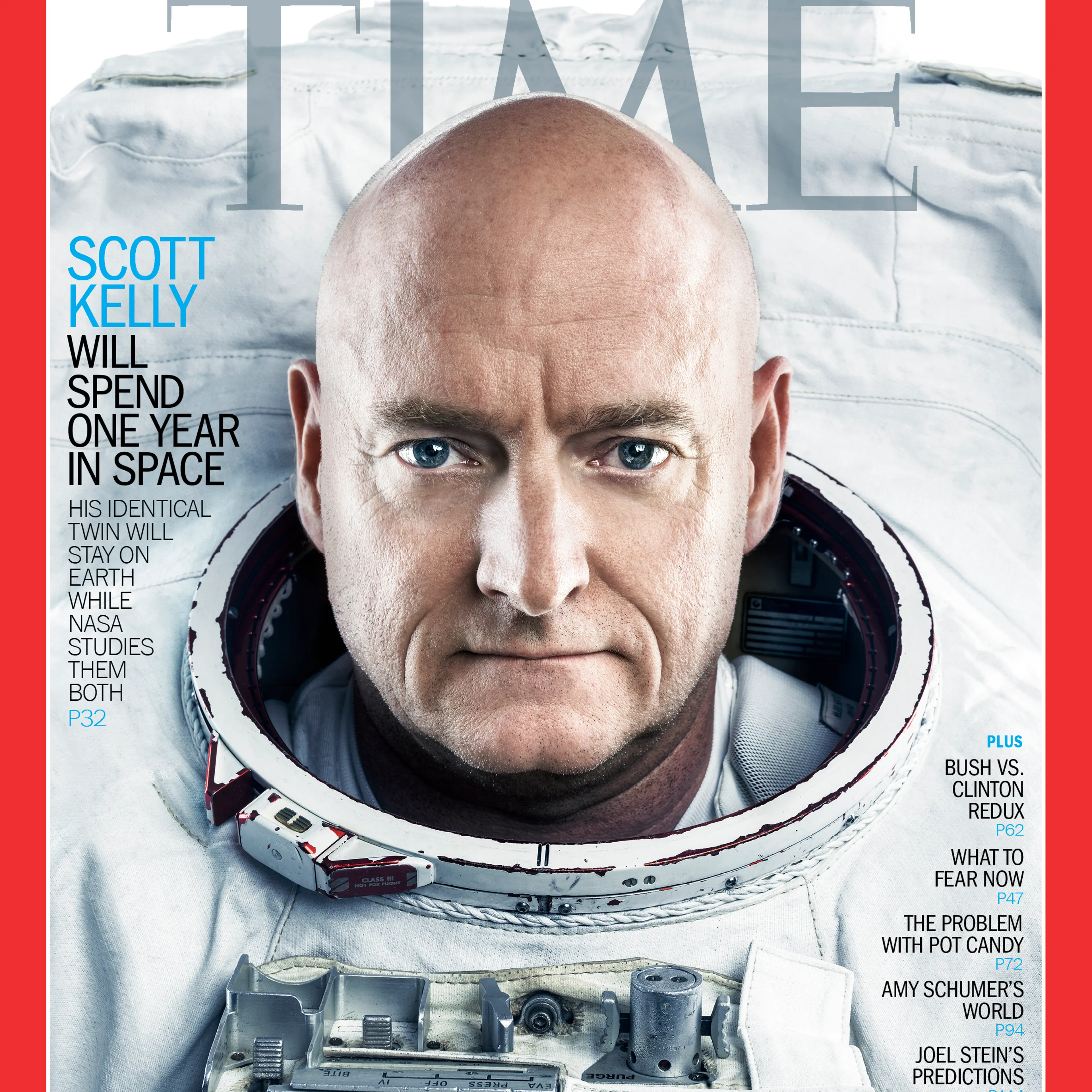 2015 The Year Ahead Scott Kelly Time Magazine Cover