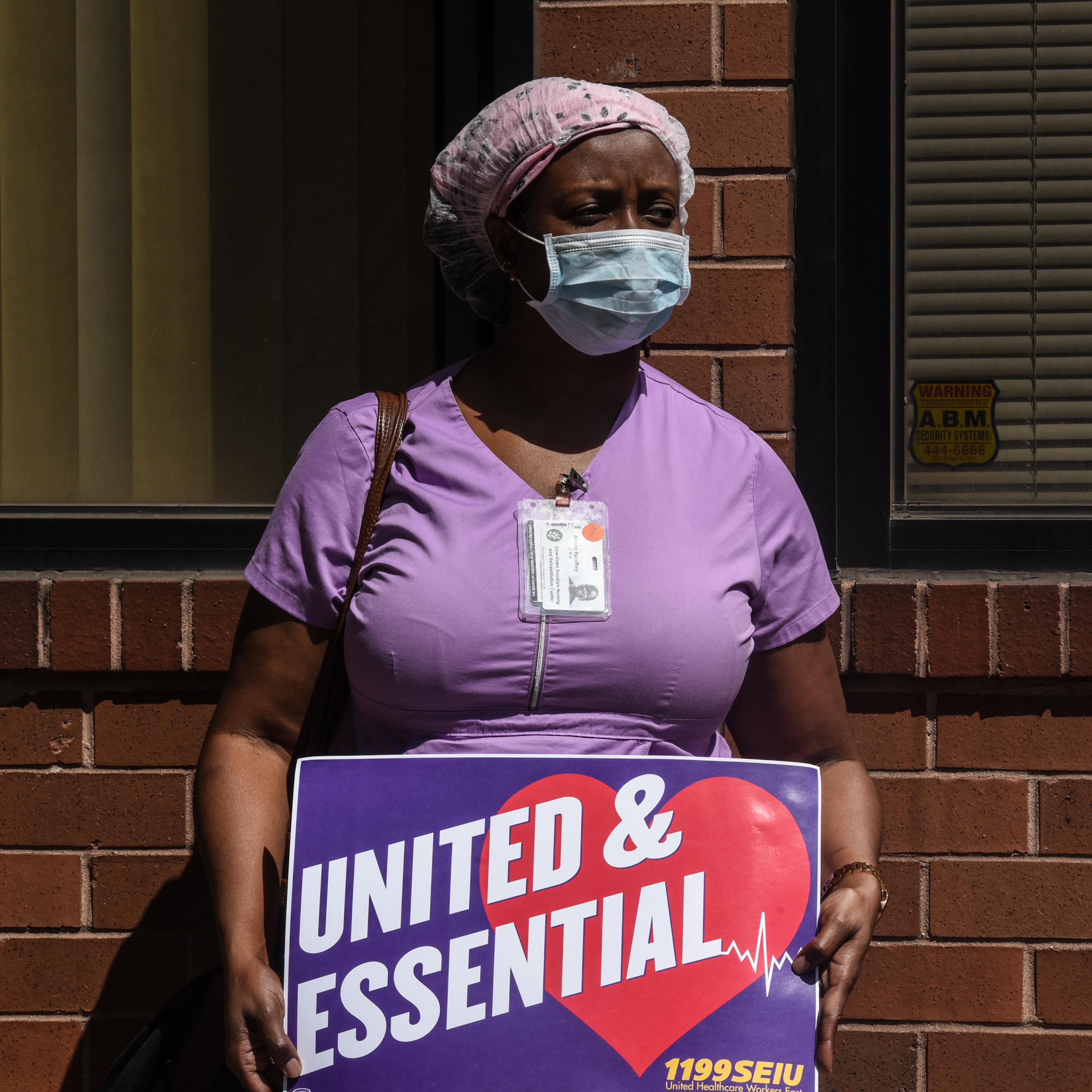 Nursing Home Workers Hold Silent Vigils Across New York State During Pandemic
