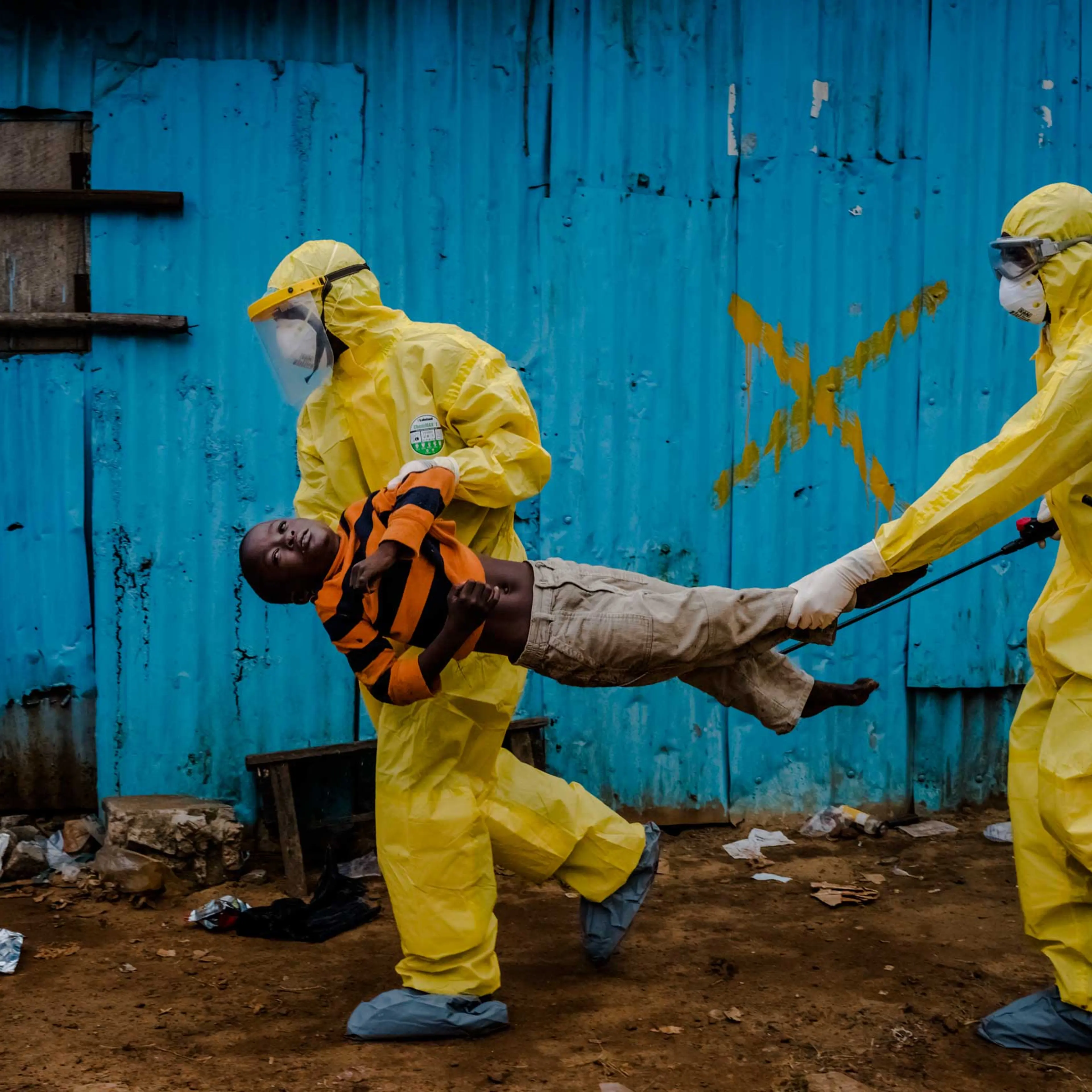 MONROVIA, LIBERIA - SEPTEMBER 05, 2014: James Dorbor, 8, suspect