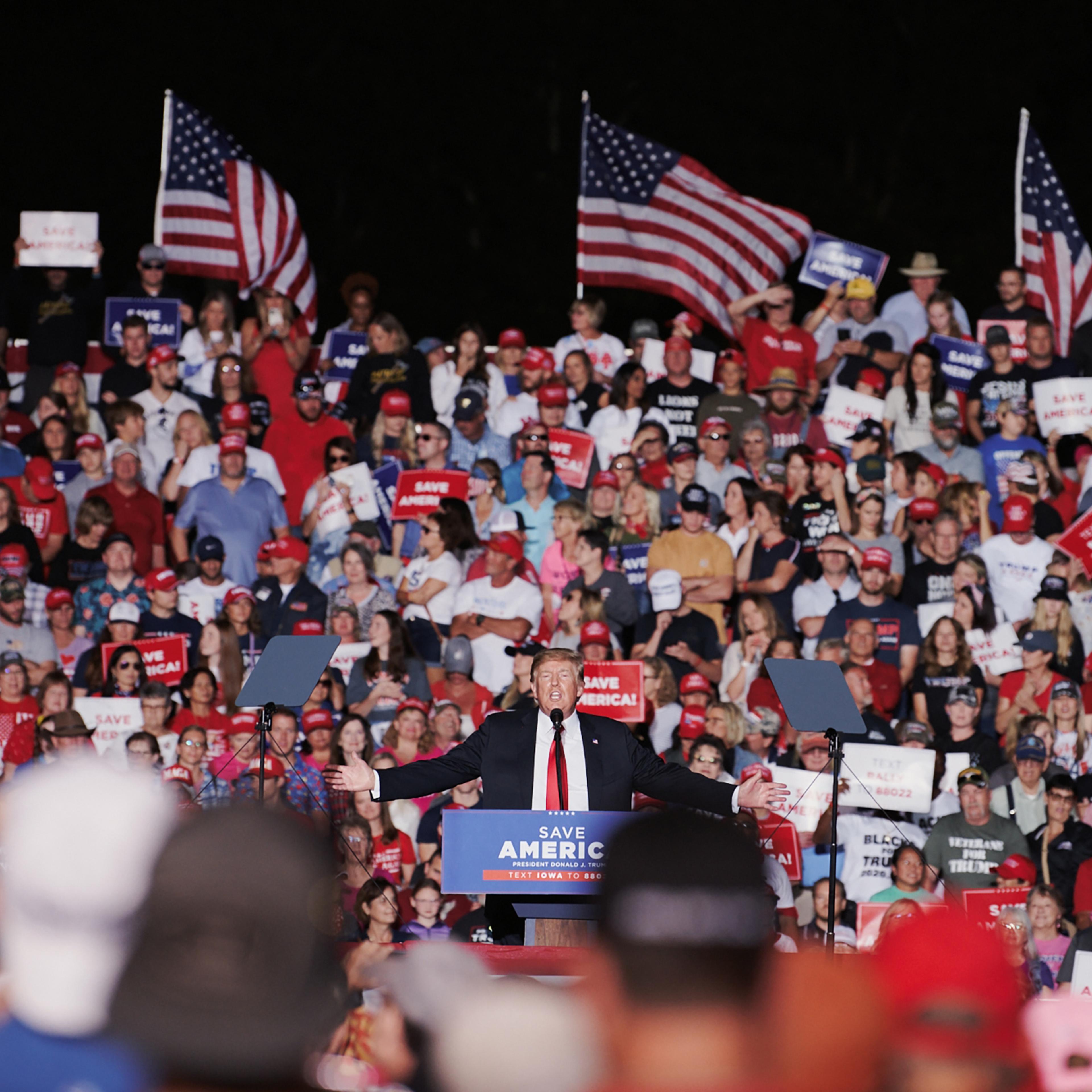 Former President Donald Trump Host Save America Rally