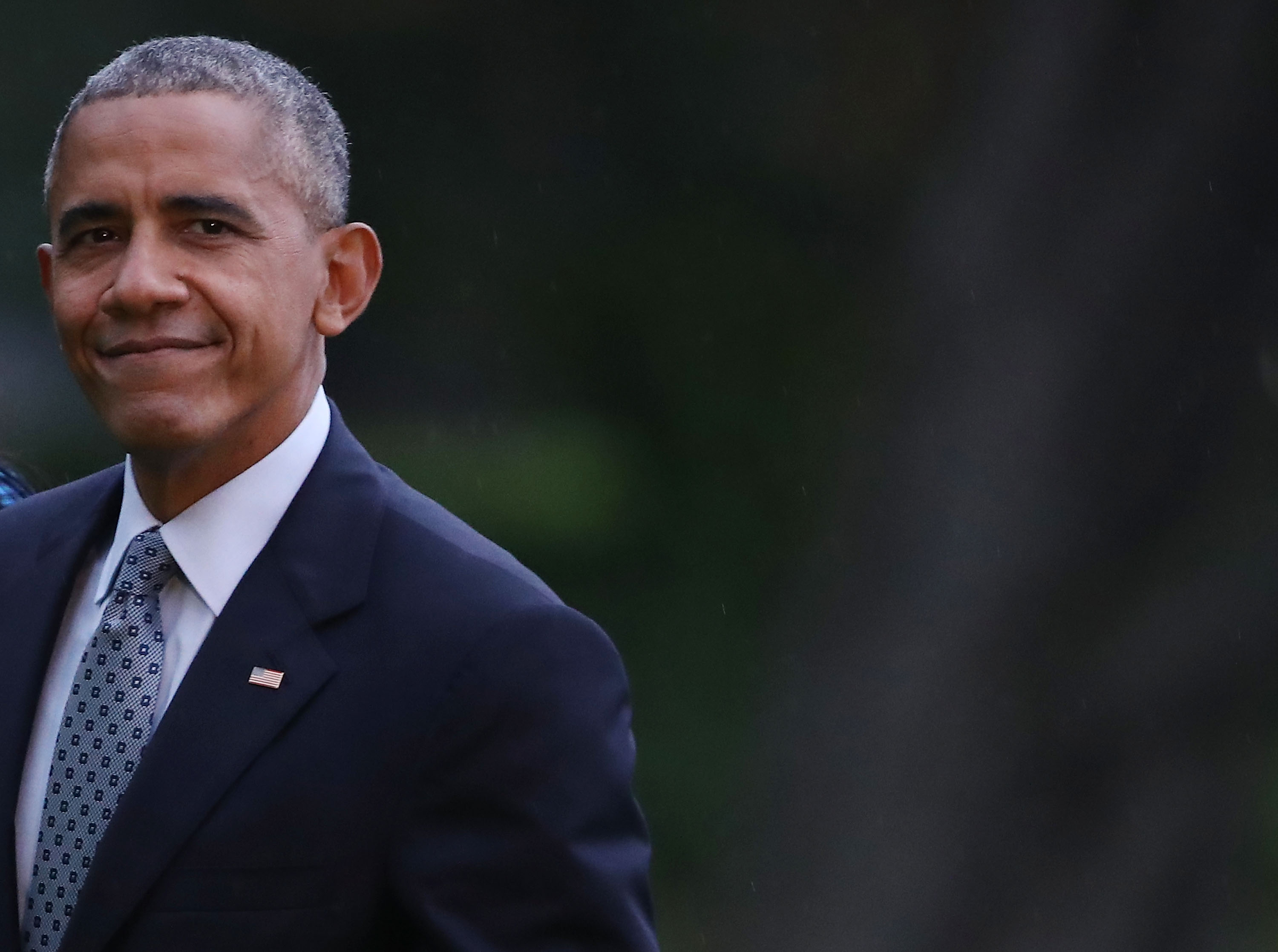 President Obama Arrives Back To The White House After Trip To Richmond, Virginia