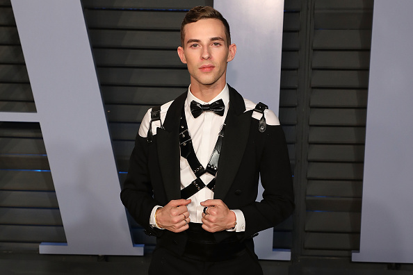 Adam Rippon at the 2018 Vanity Fair Oscar Party