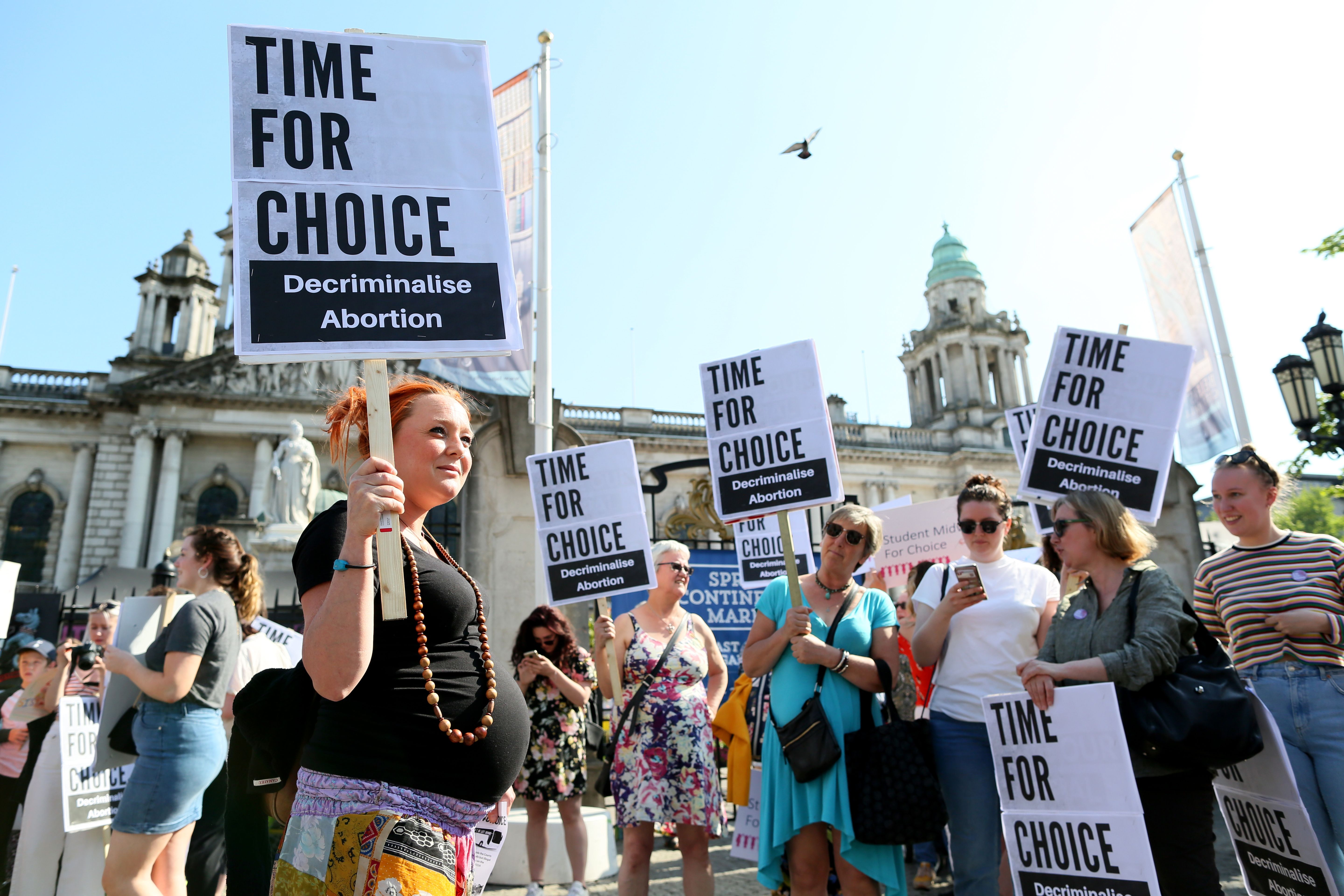 BRITAIN-NIRELAND-ABORTION-PROTEST