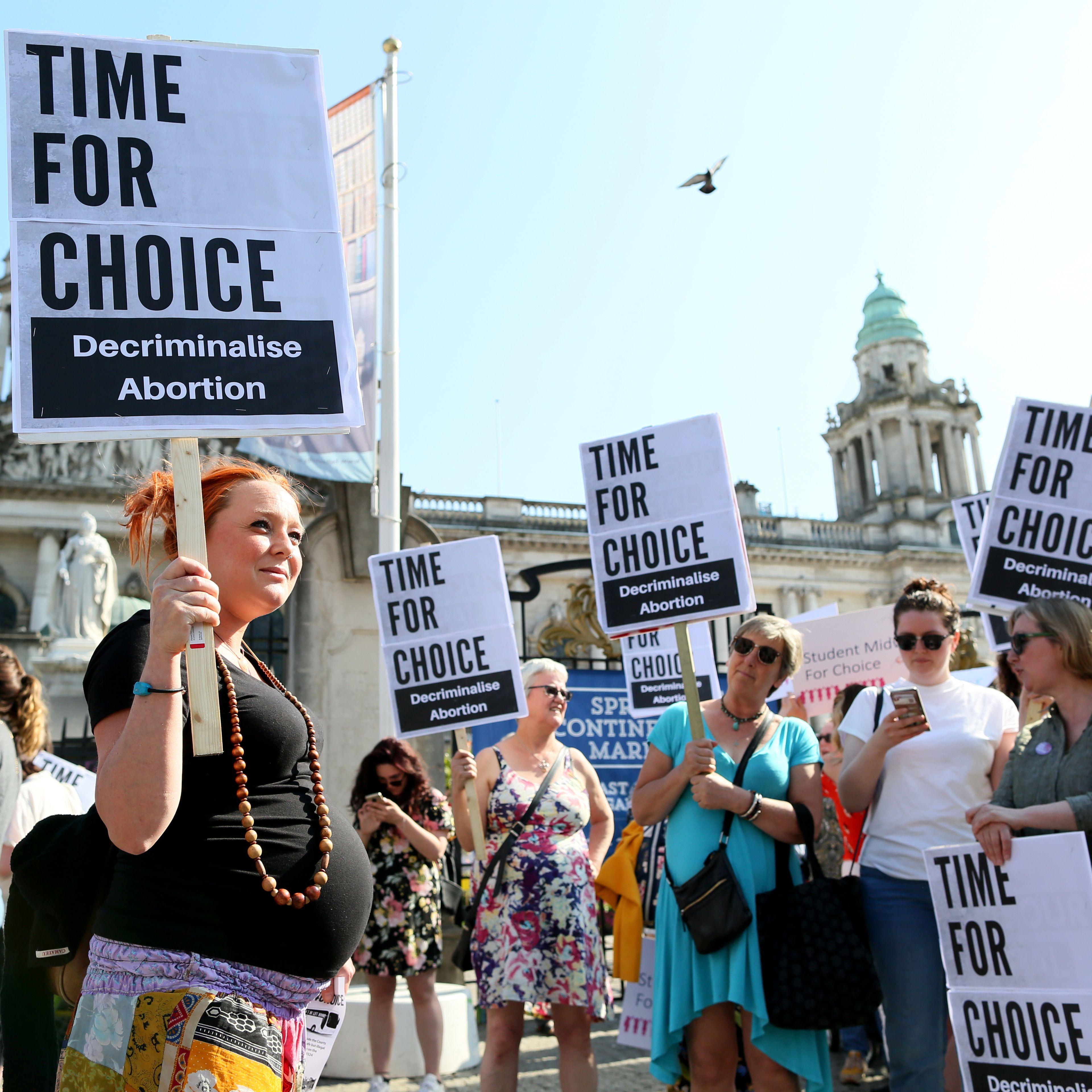 BRITAIN-NIRELAND-ABORTION-PROTEST