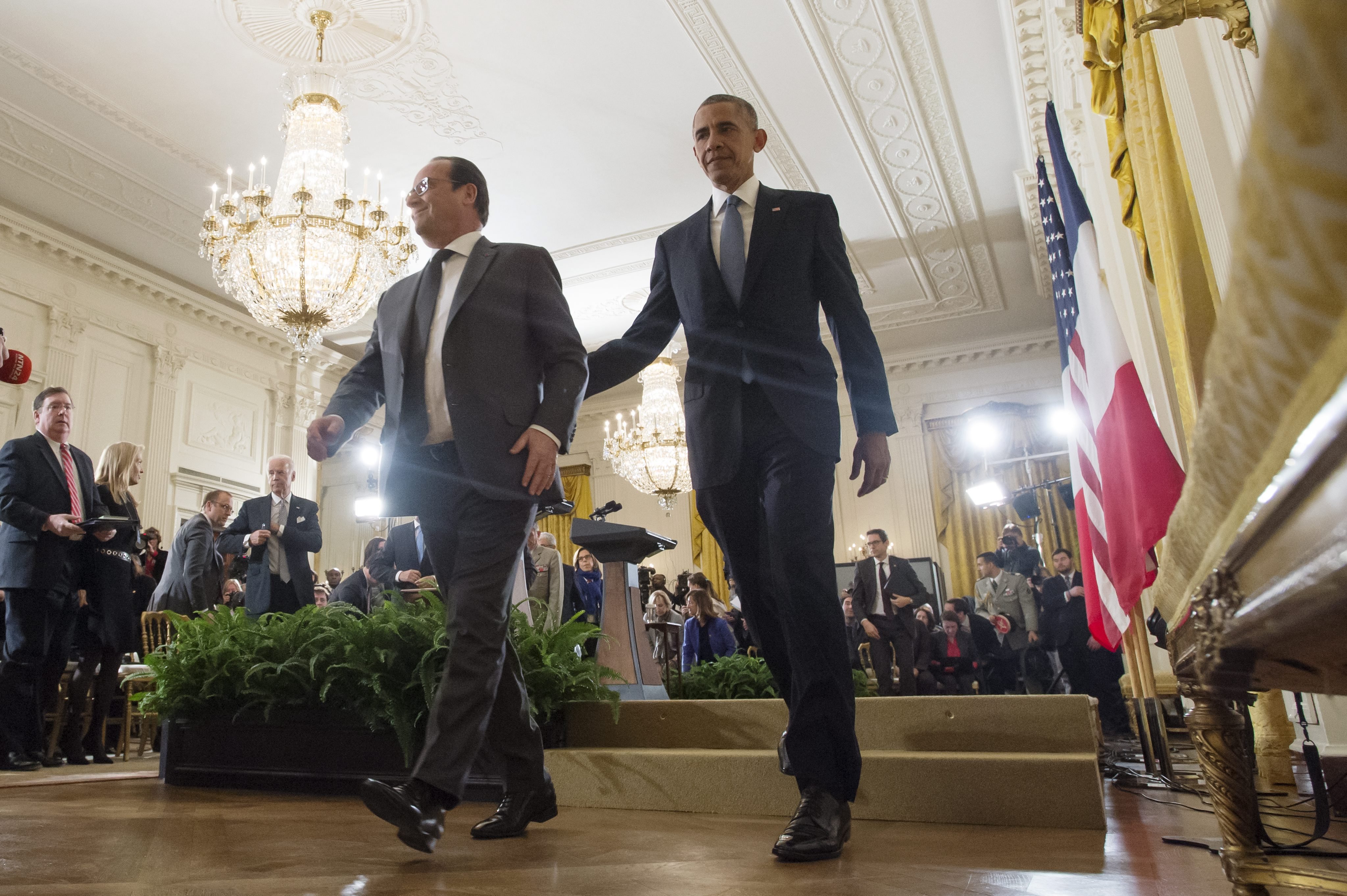 French President Hollande in Washington DC