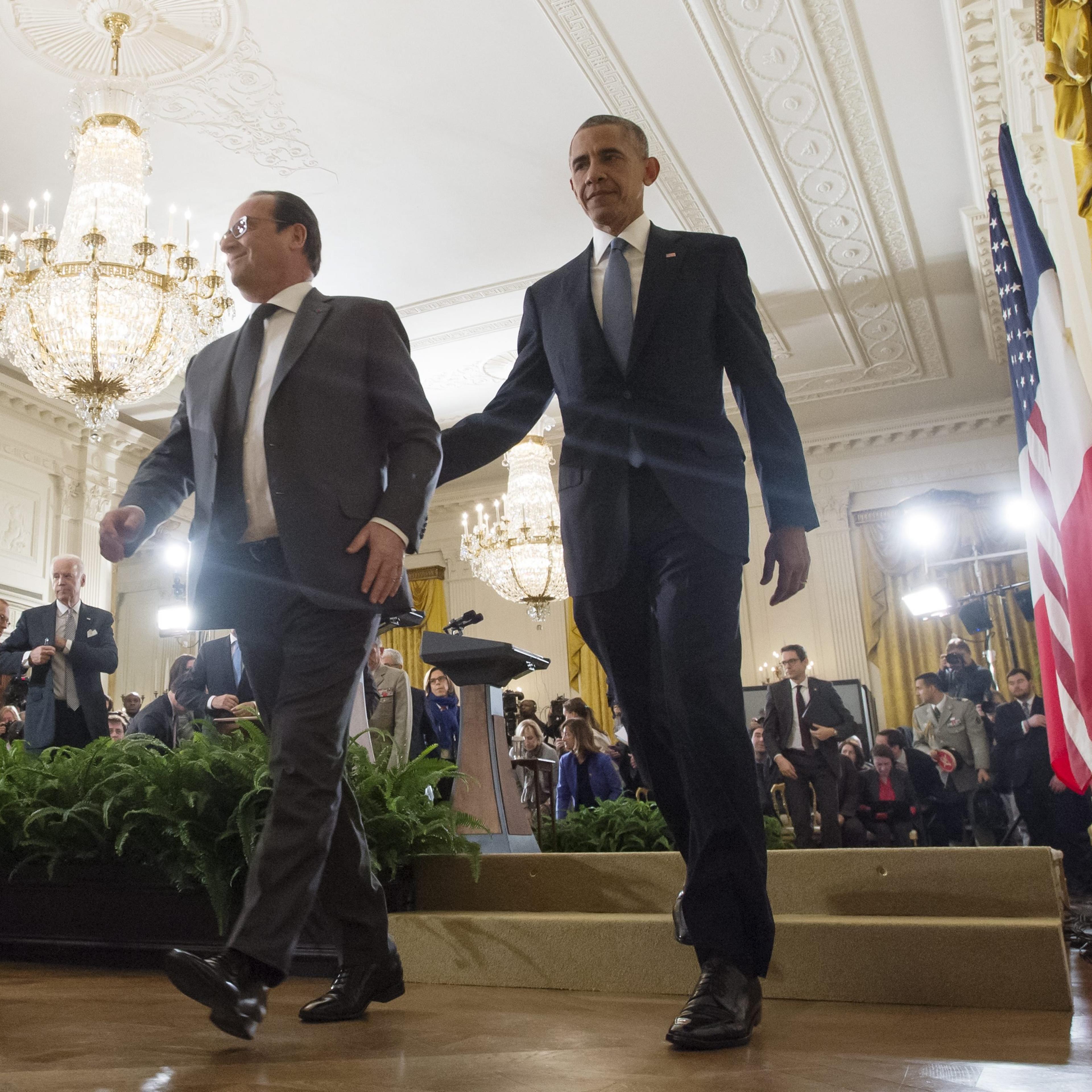 French President Hollande in Washington DC
