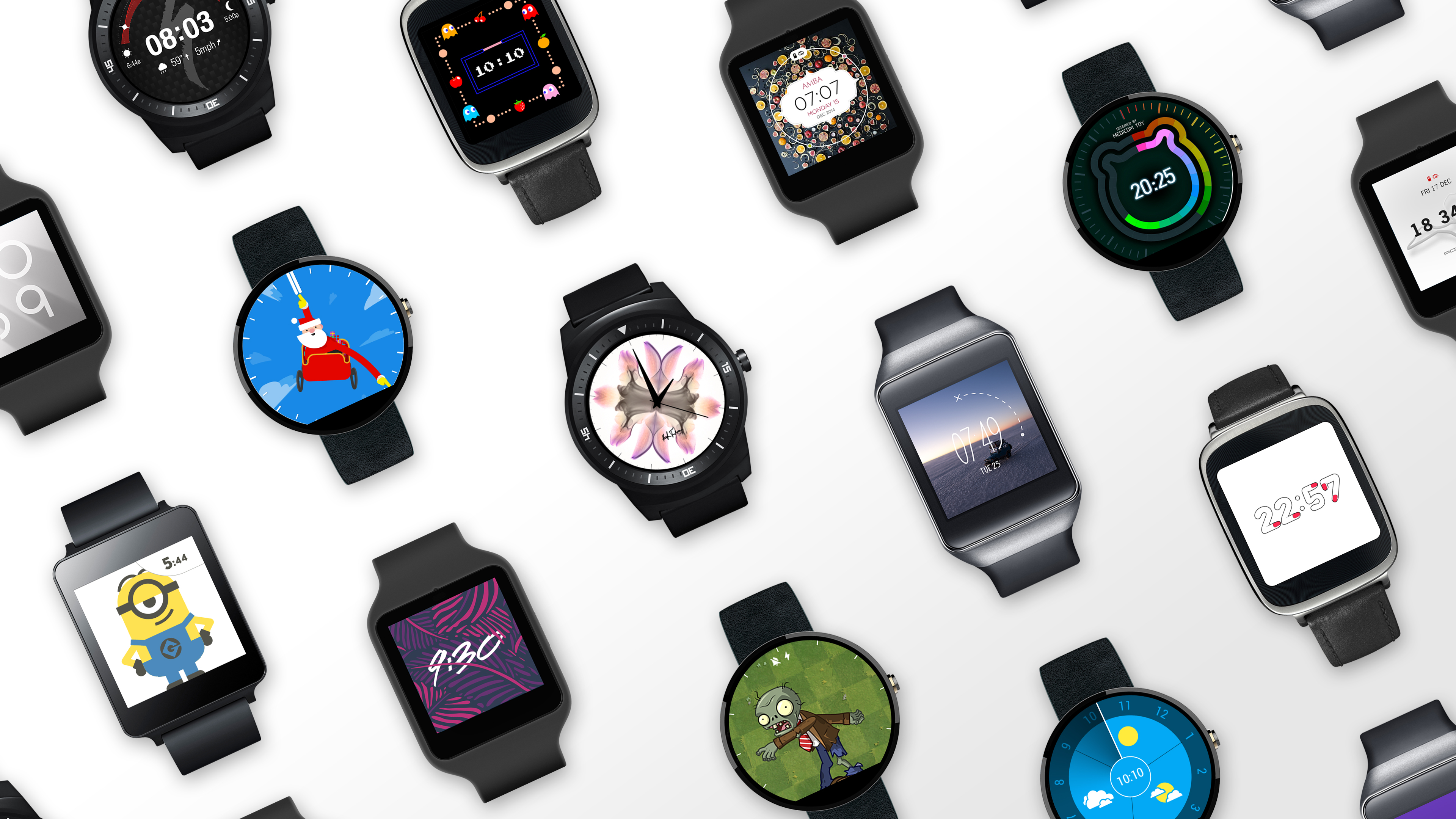 Dozens of custom Android Wear watch faces will soon be available for download on the Google Play store.