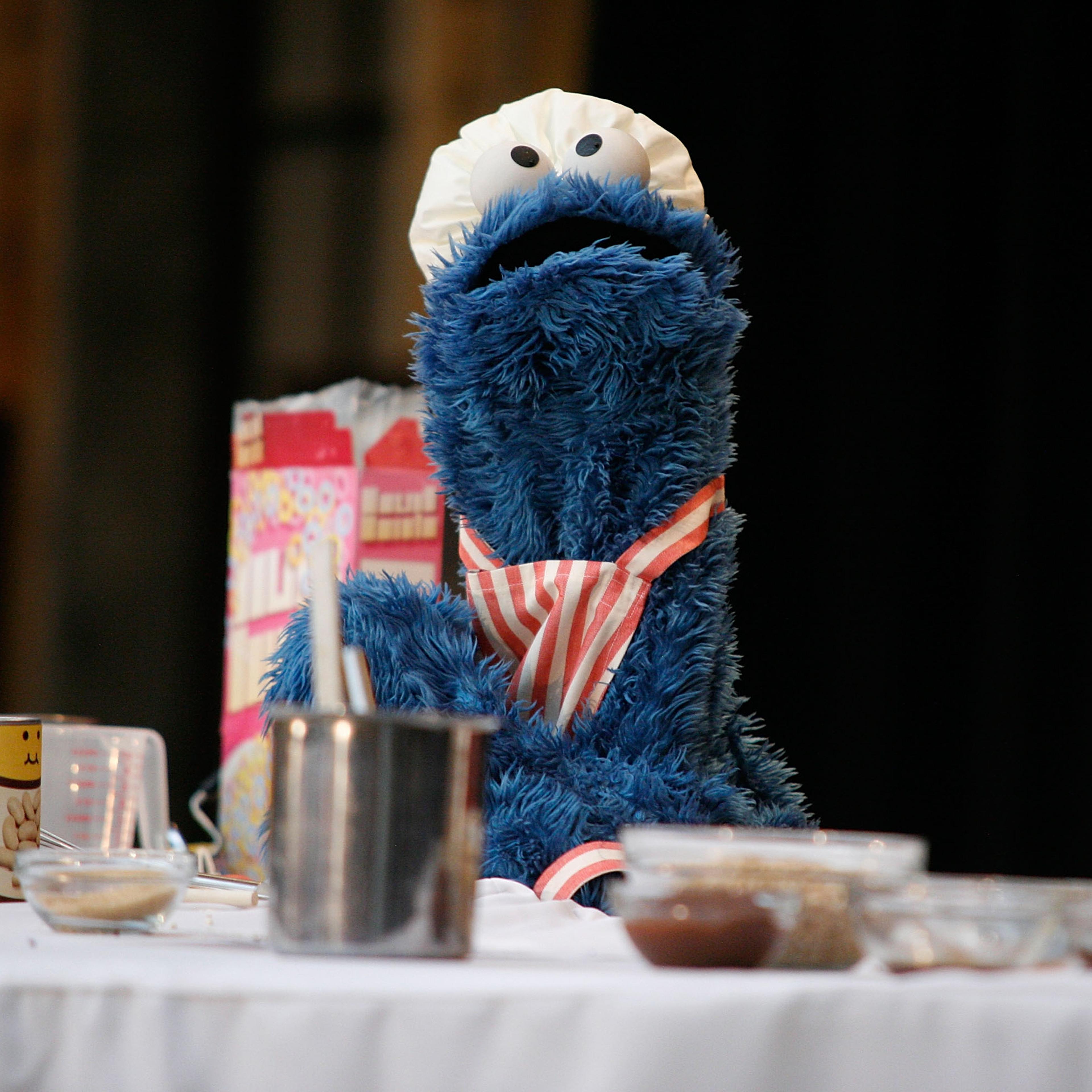 The New York Public Library's "KidsLIVE" Series - Rocco DiSpirito Cooking Demonstration With Cookie Monster