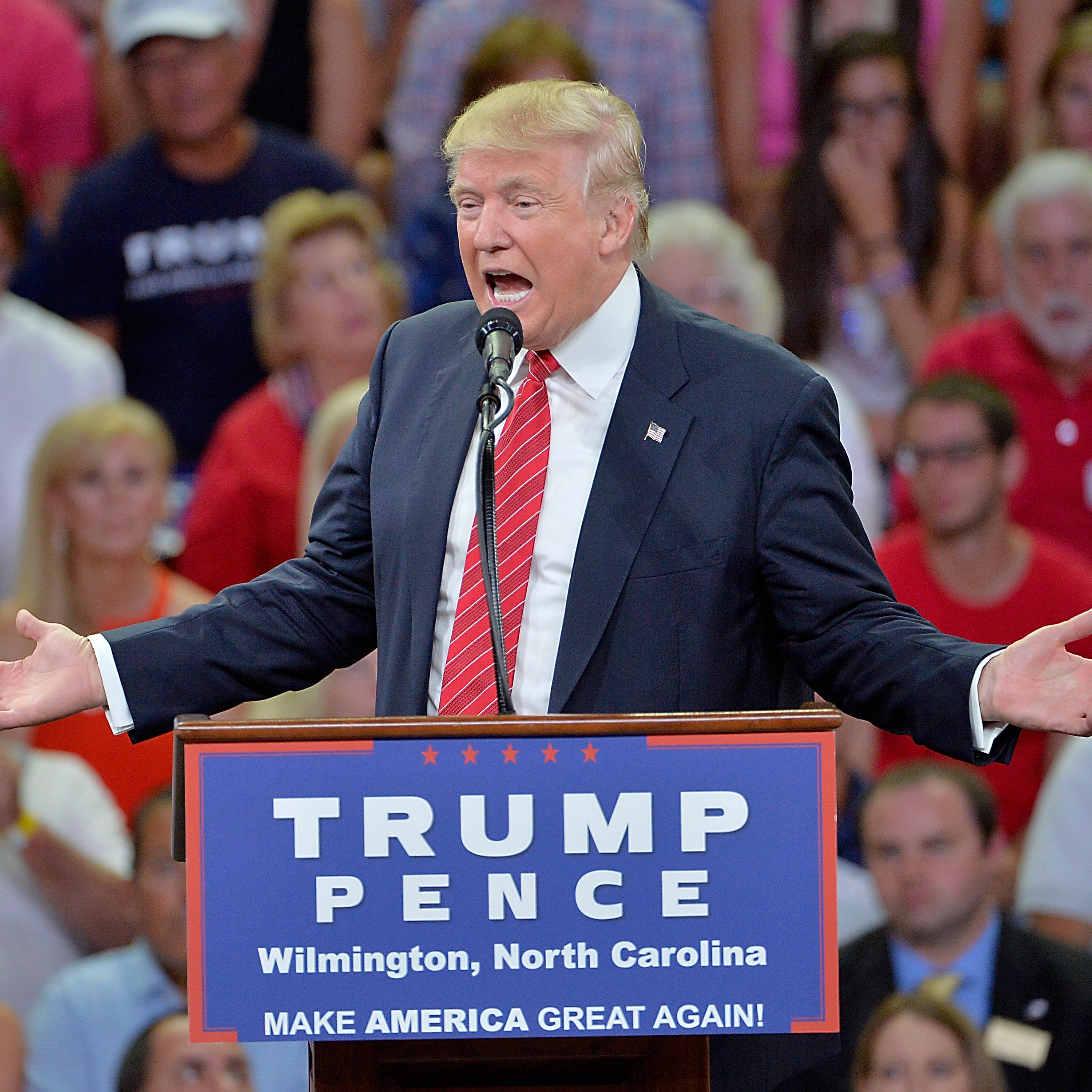 Donald Trump Holds Campaign Rally In Wilmington, NC
