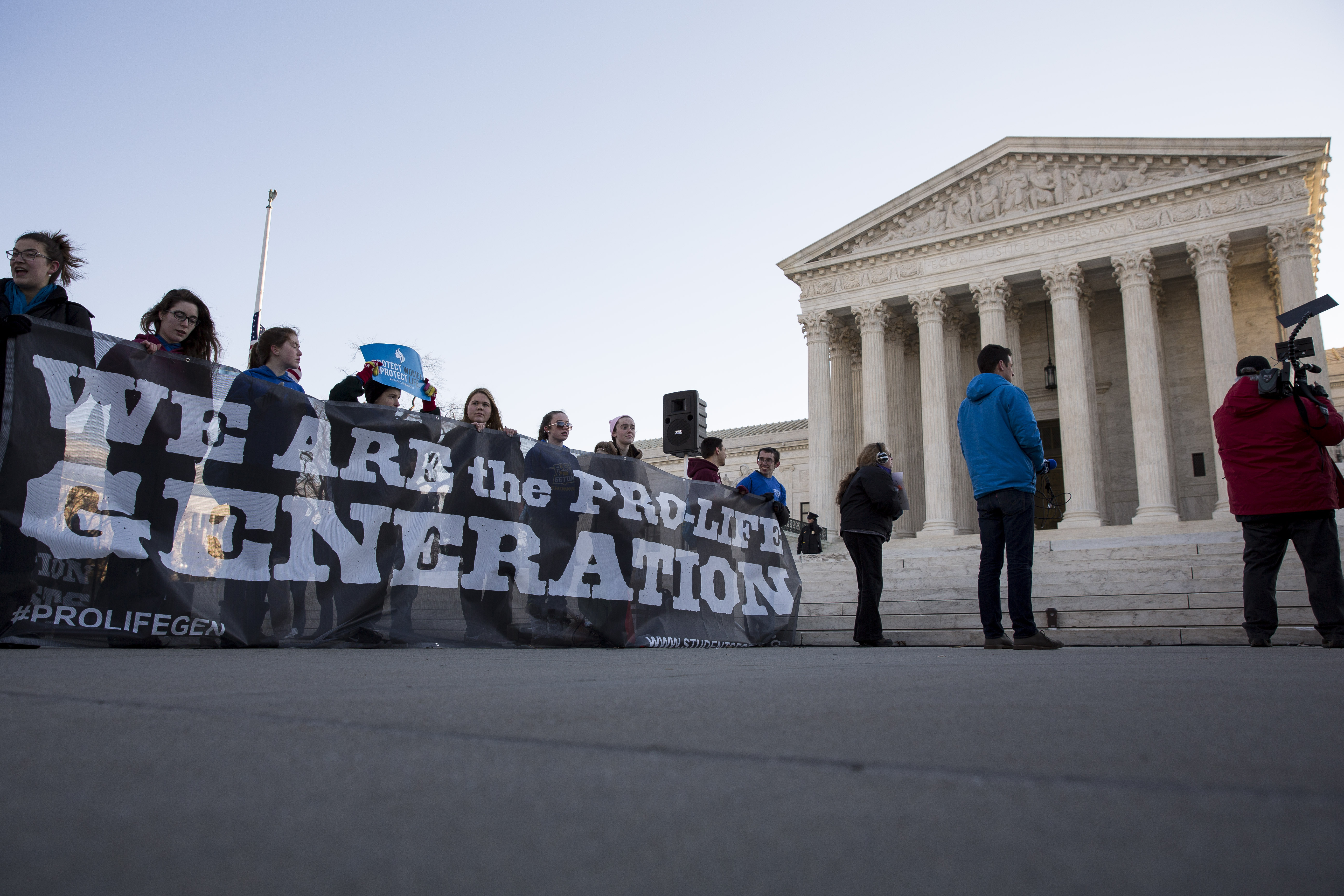WASHINGTON, DC - MARCH 2:at the Supreme Court, March 2, 2016 in Washington, DC. On Wednesday morning, the Supreme Court will hear oral arguments in the Whole Woman’s Health v. Hellerstedt case, where the justices will consider a Texas law requiring that 