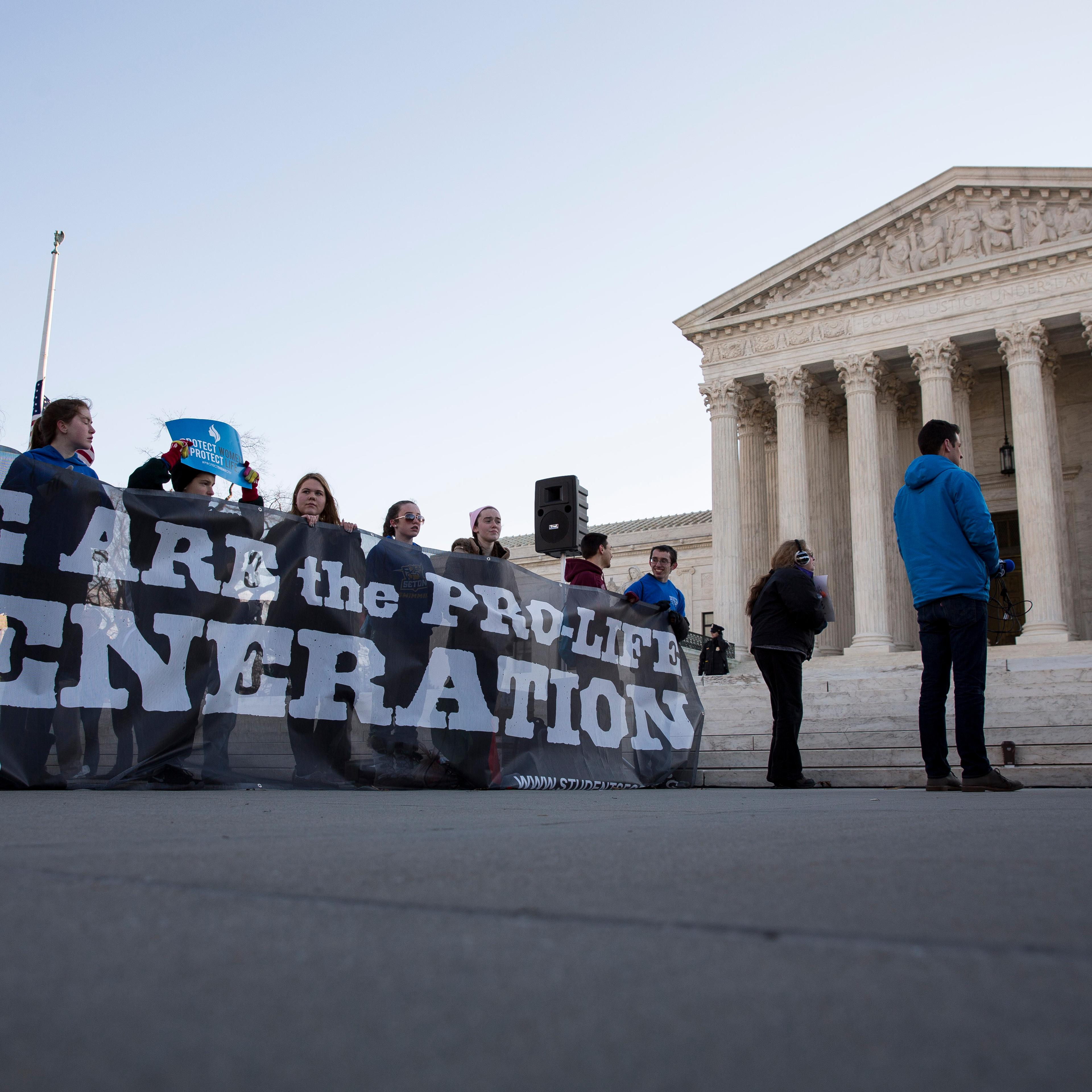 WASHINGTON, DC - MARCH 2:at the Supreme Court, March 2, 2016 in Washington, DC. On Wednesday morning, the Supreme Court will hear oral arguments in the Whole Woman’s Health v. Hellerstedt case, where the justices will consider a Texas law requiring that