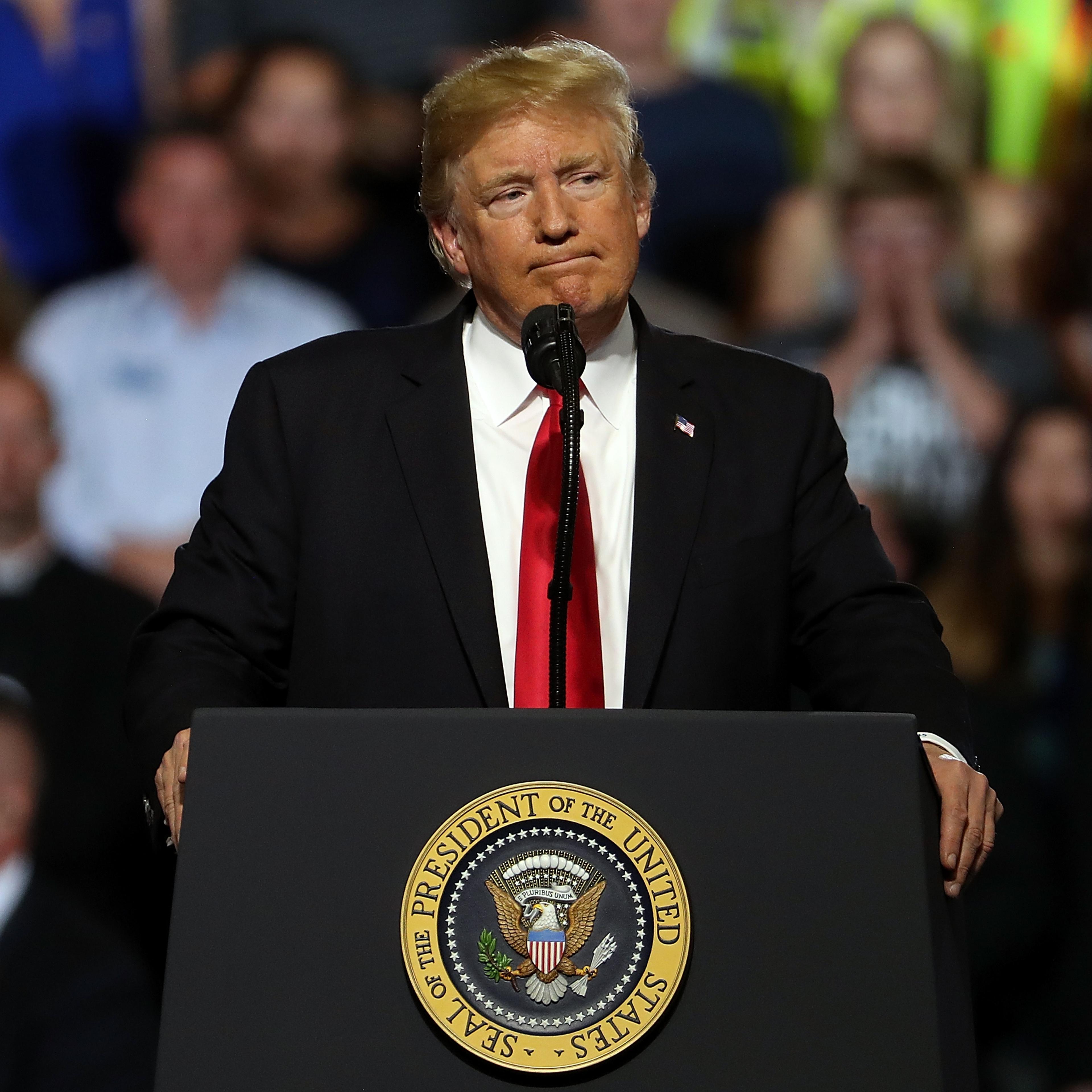 President Trump Holds Rally In Great Falls, Montana