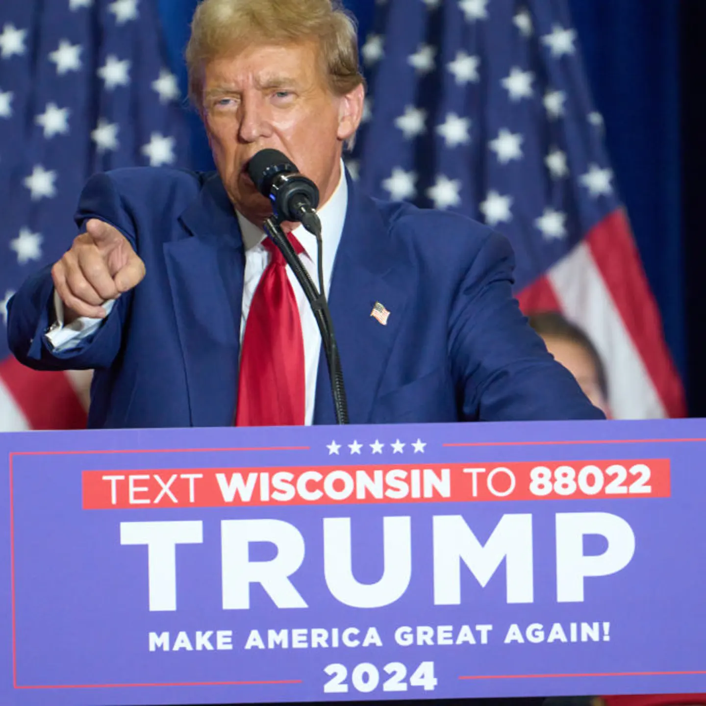Donald Trump Holds Rally In Wisconsin