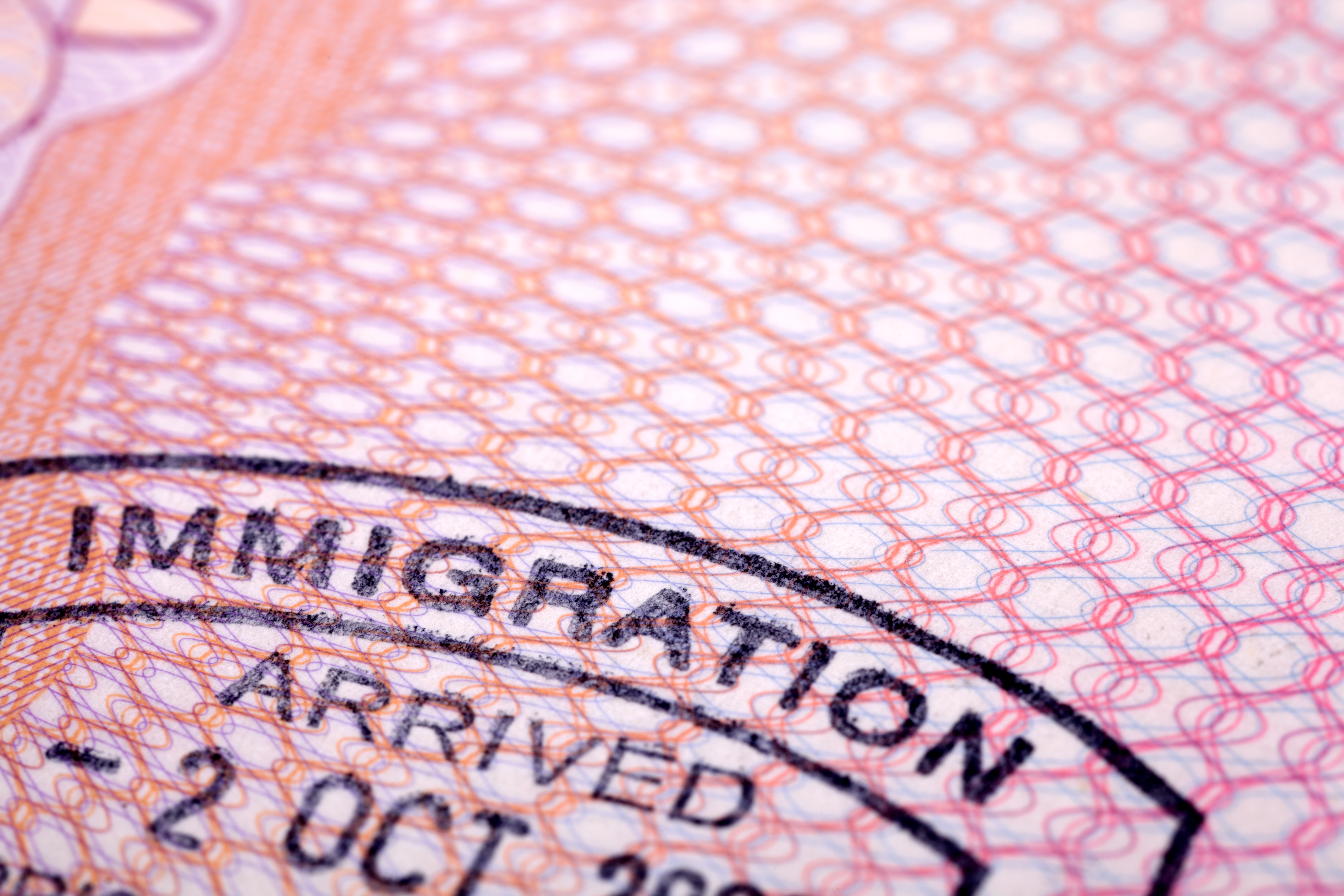 Immigration stamp