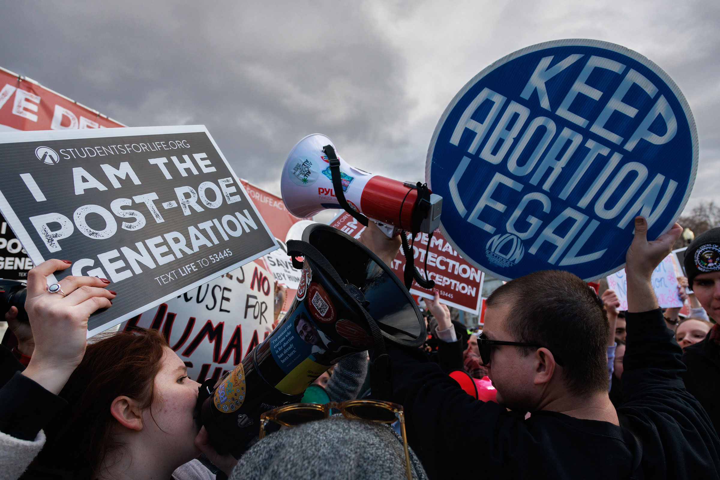 Counter-protestors At March For Life
