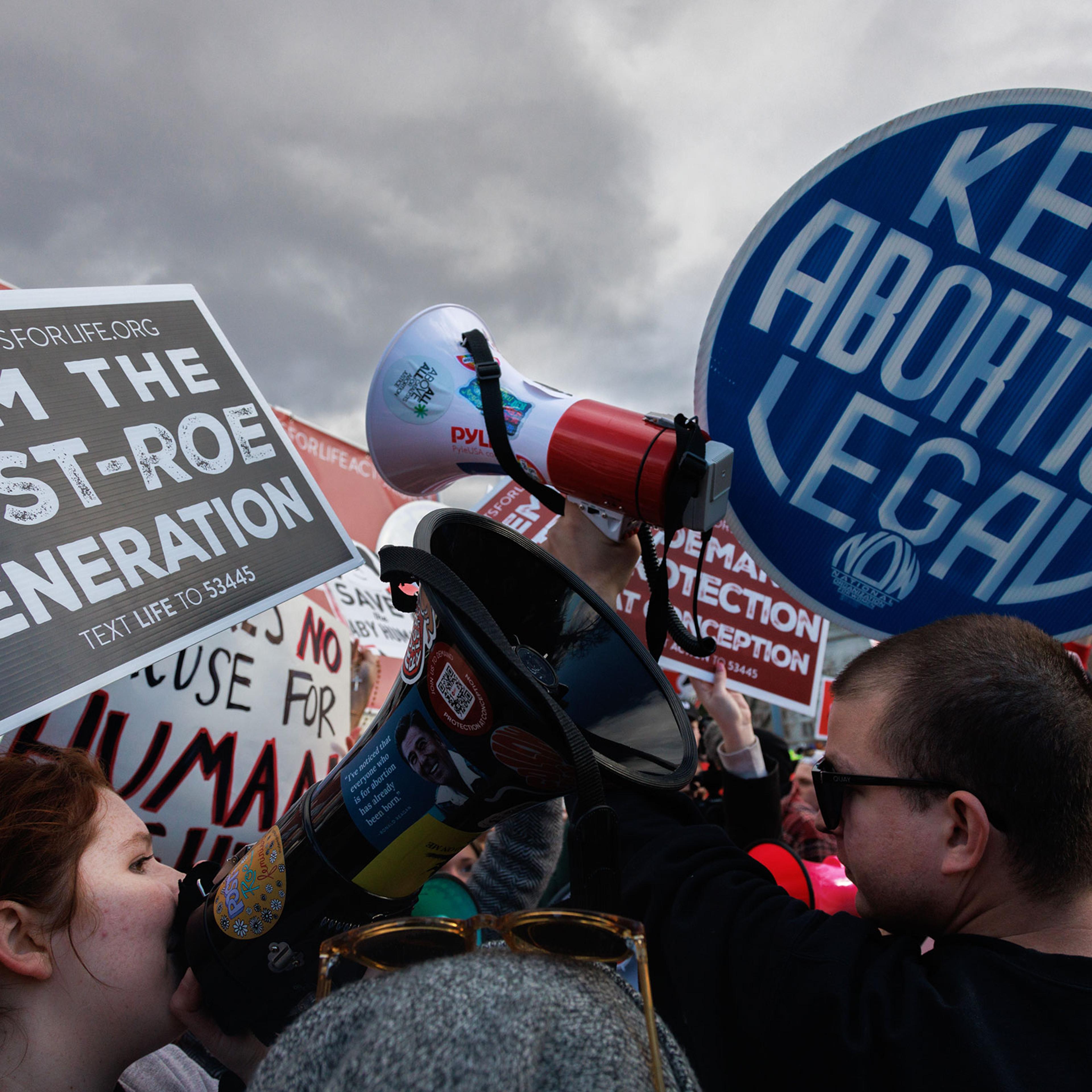 Counter-protestors At March For Life