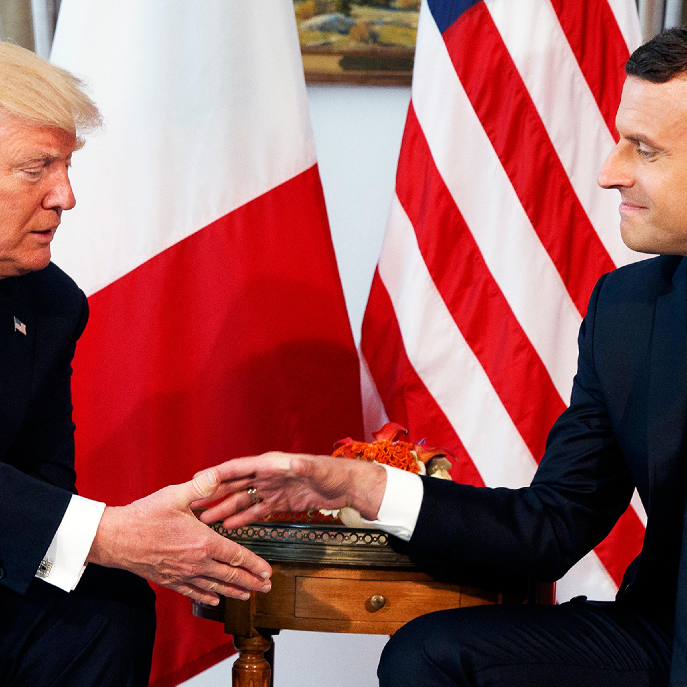 Donald Trump,Emmanuel Macron