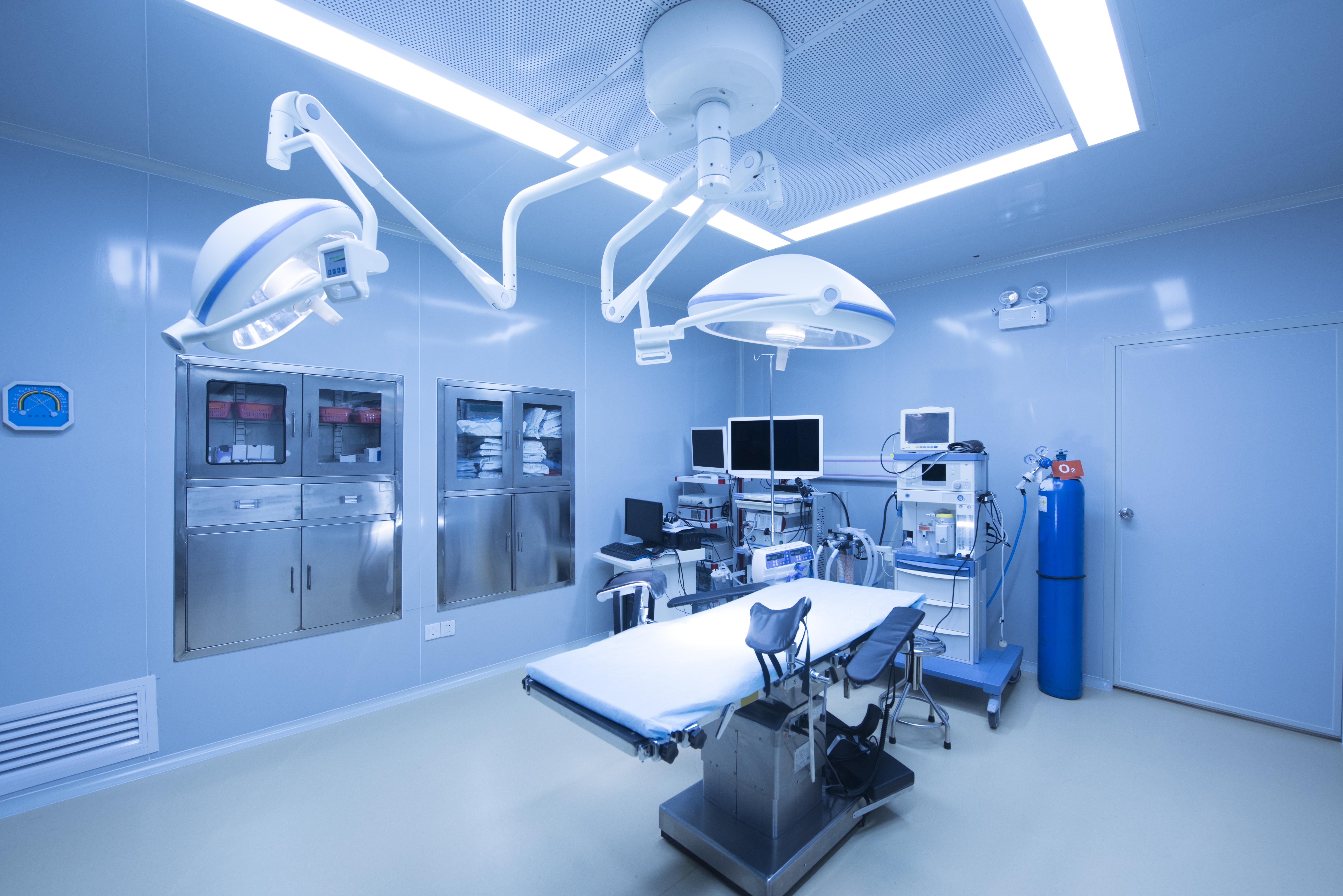 Empty modern operation room