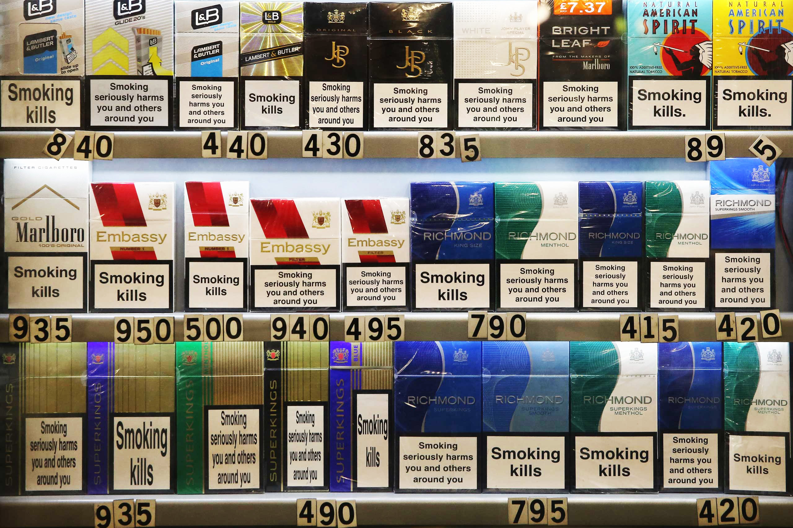 english cigarettes brands British Parliament Votes to Ban Cigarettes With Branding