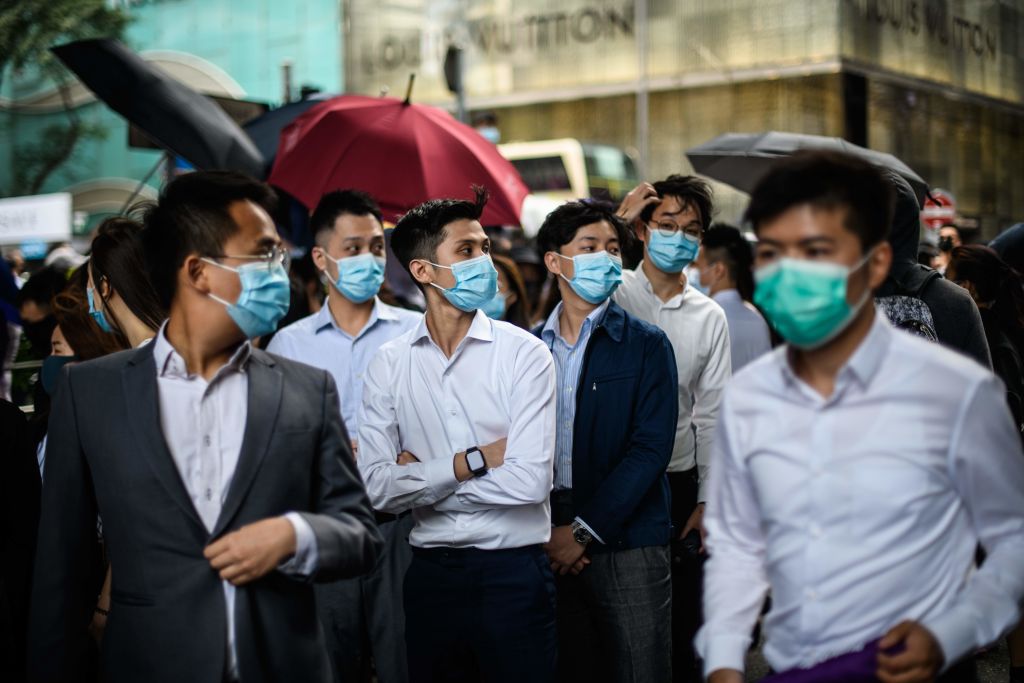 Hong Kong Office Workers Protest