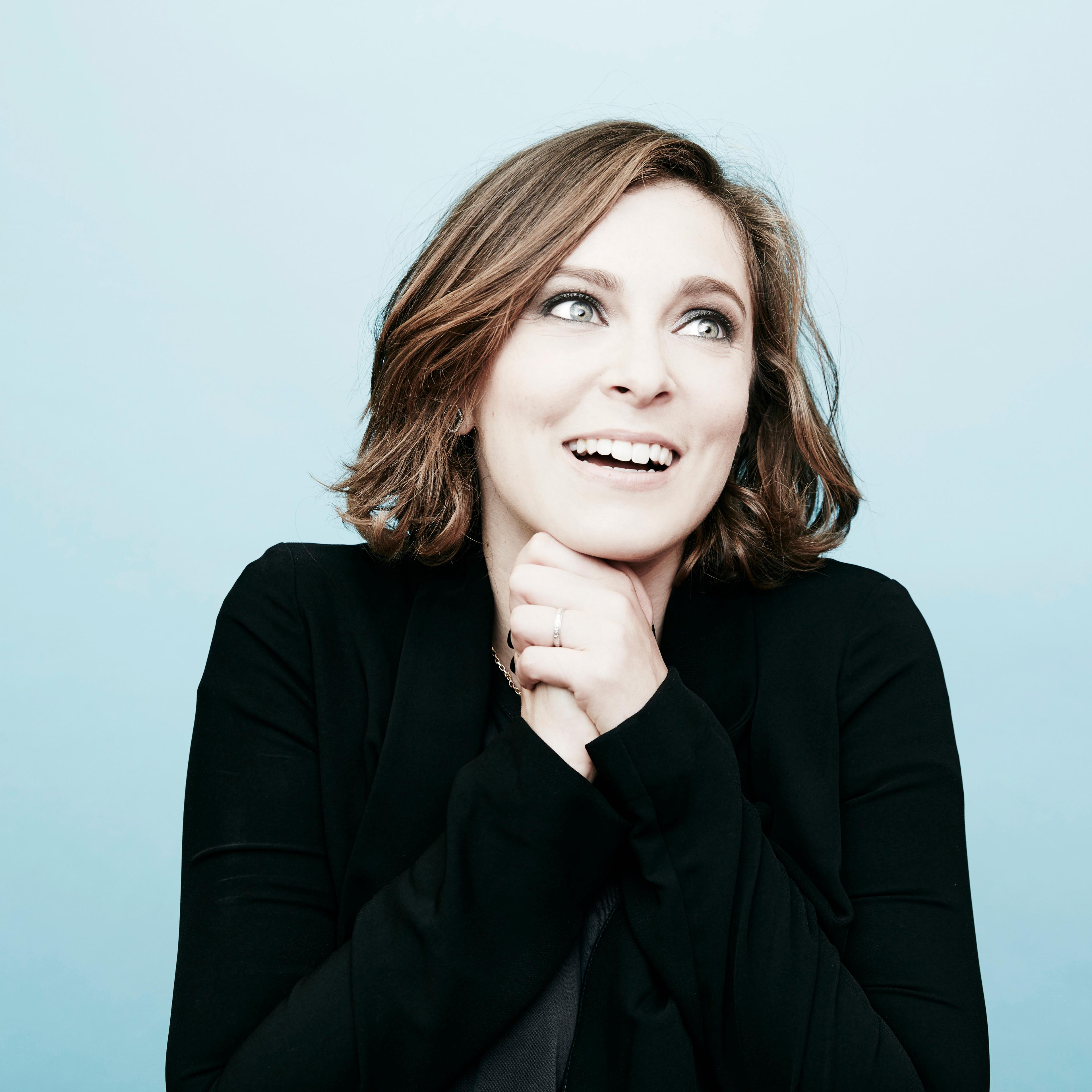 Rachel Bloom poses in the Getty Images Portrait Studio on August 11, 2015 in Beverly Hills, California.