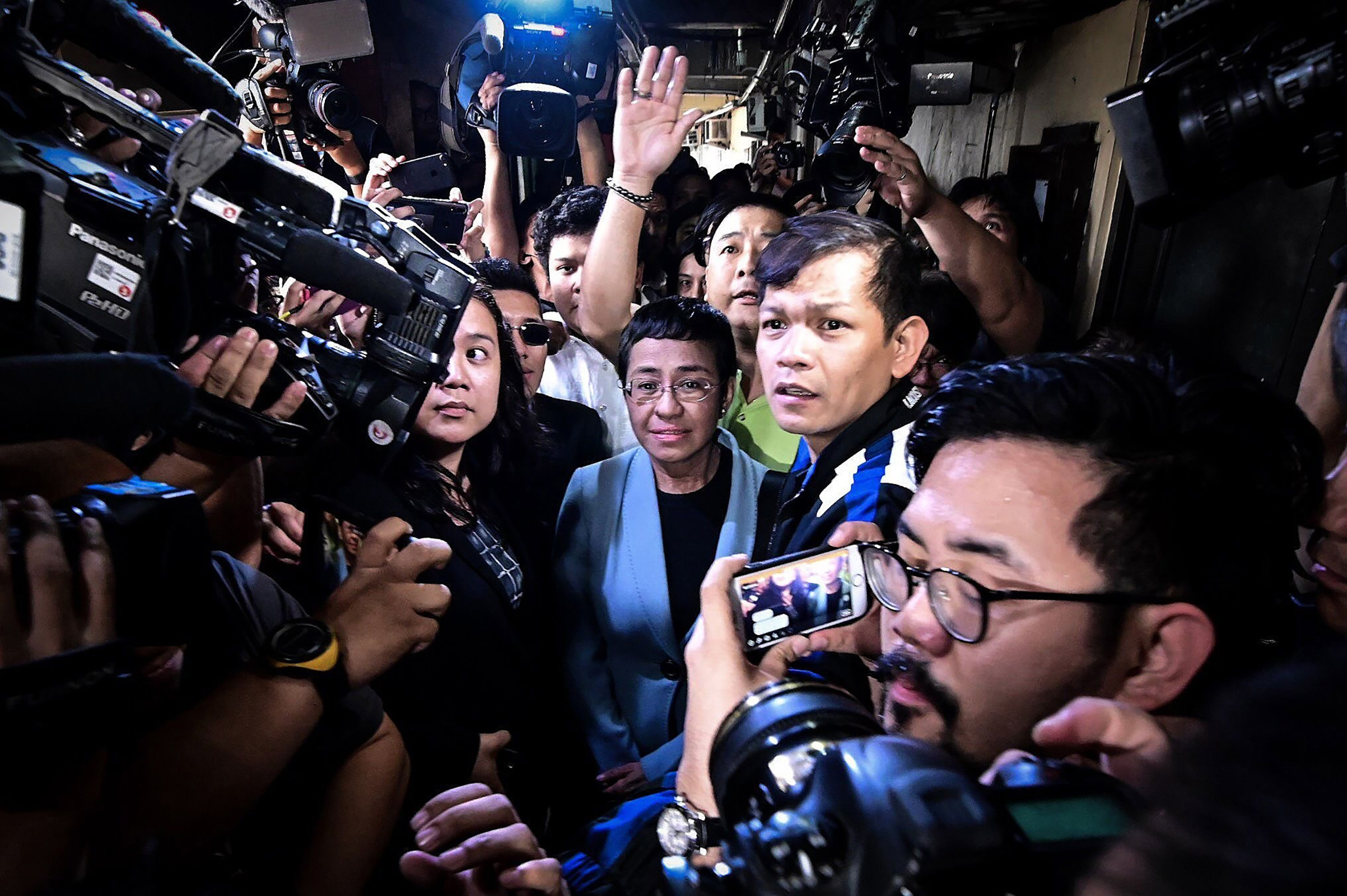 Ressa on Feb. 14 at a Manila court