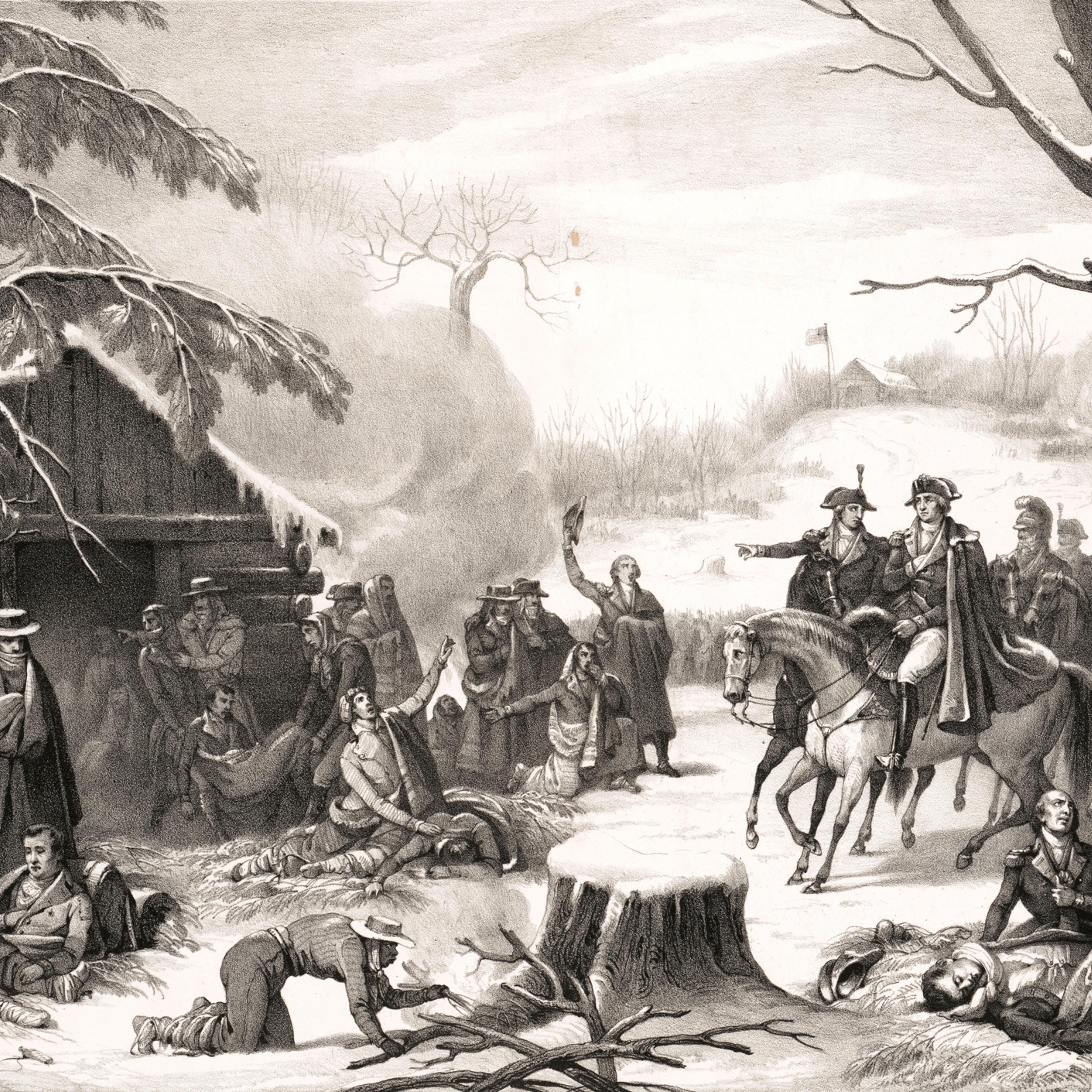 George Washington and Lafayette at Valley Forge, 1777