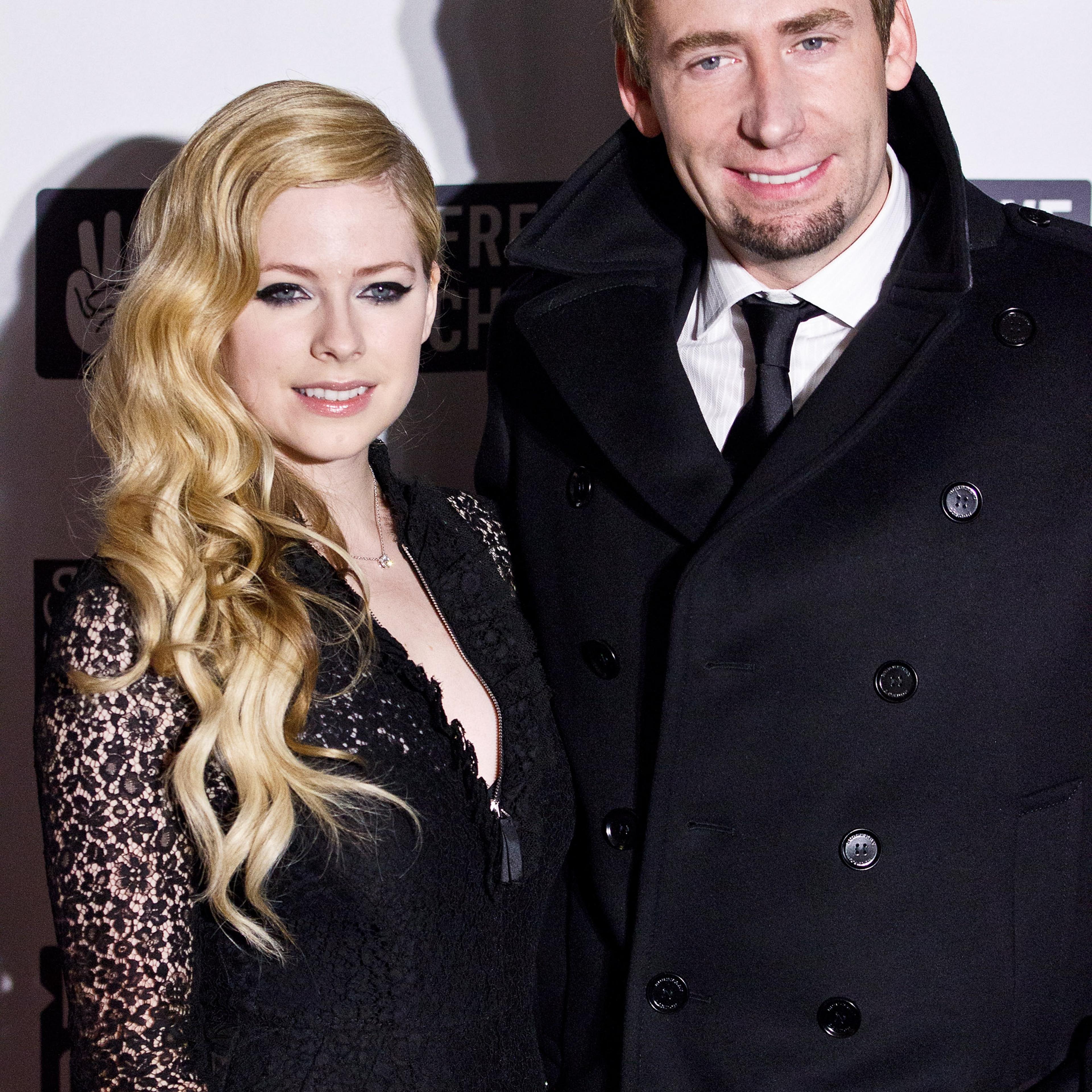 Avril Lavigne and Chad Kroeger at "We Day" event in Vancouver on Oct. 18, 2013.