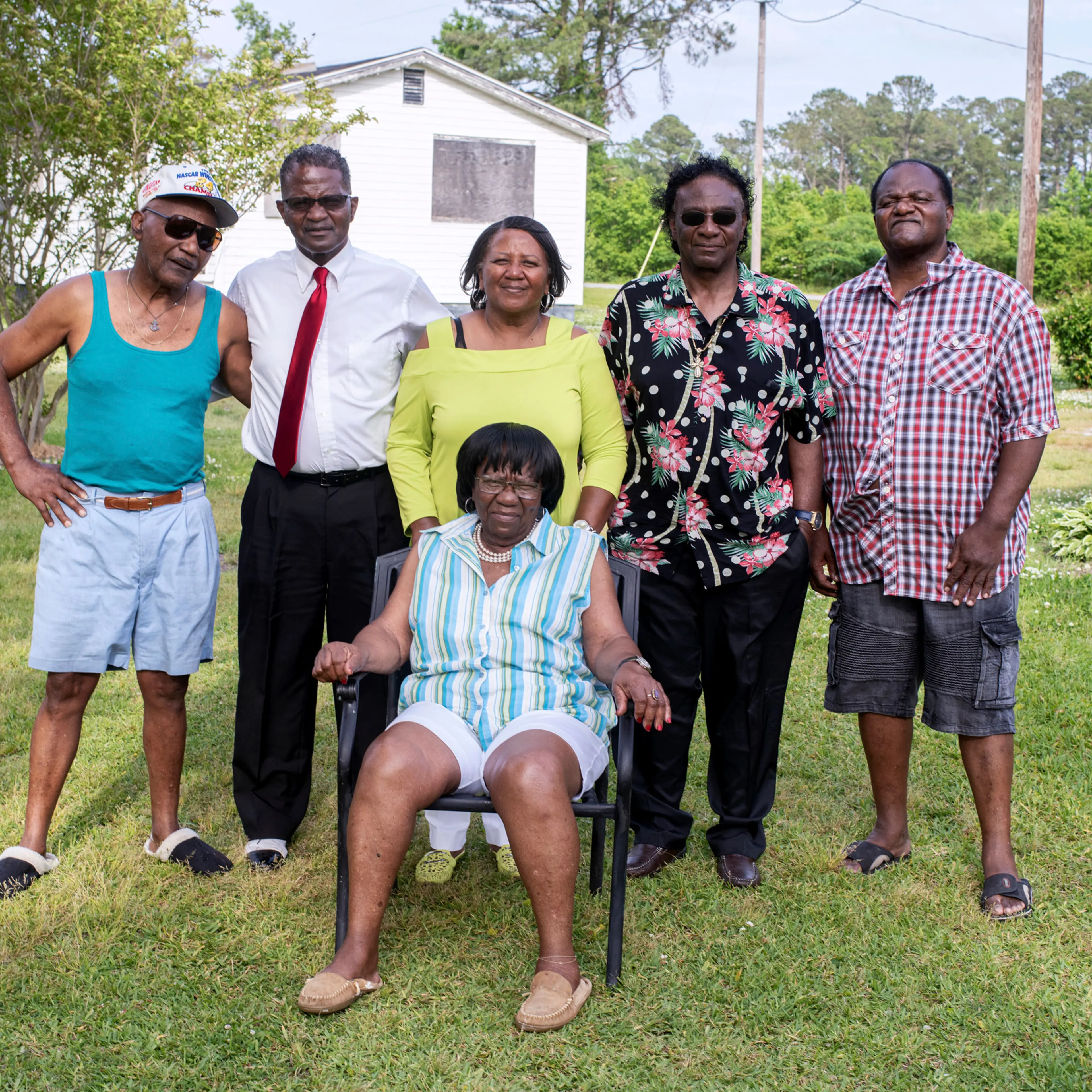 portrait of the Reels family