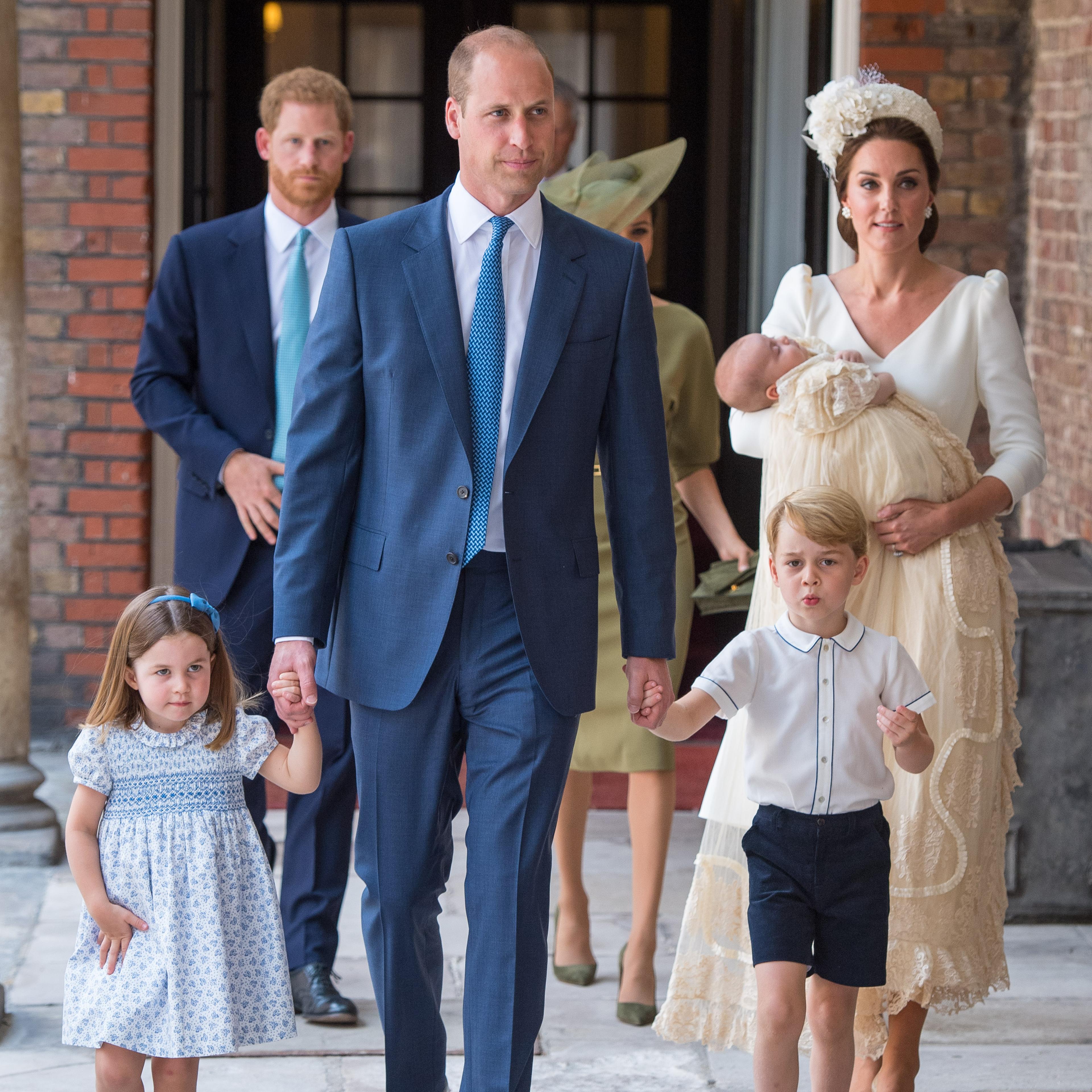 Royal family attends the Christening Of Prince Louis Of Cambridge At St James's Palace