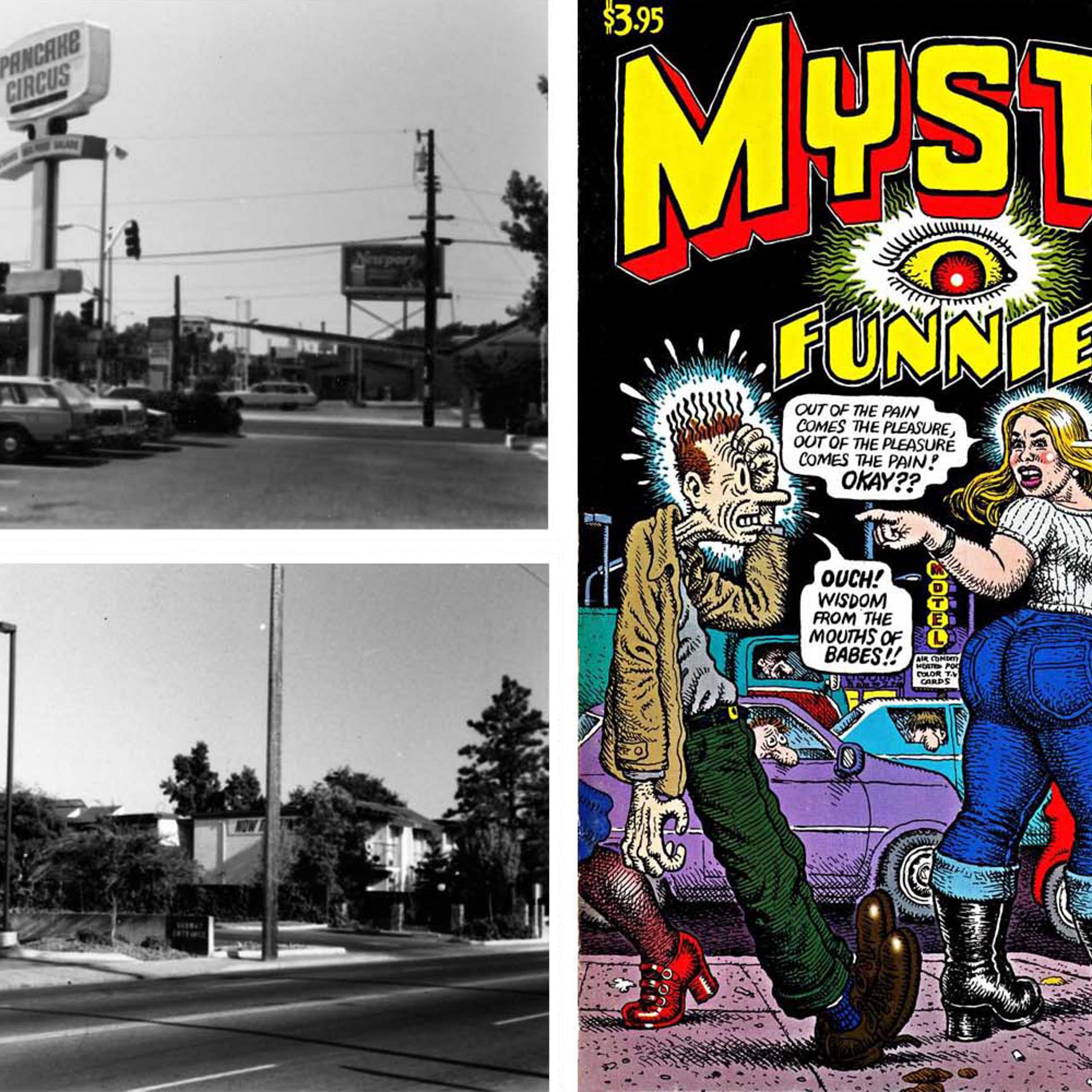 From <i>Mystic Funnies No. 3</i>, 2002<br /><br />"I still use them, actually. These photos were taken in the late 80s and they're still applicable. I think the technology they were using is still in place, but the thing is, it's been added to. Now, there are a lot more... surveillance cameras."