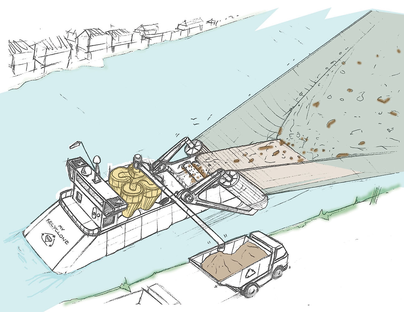 Polluted waters