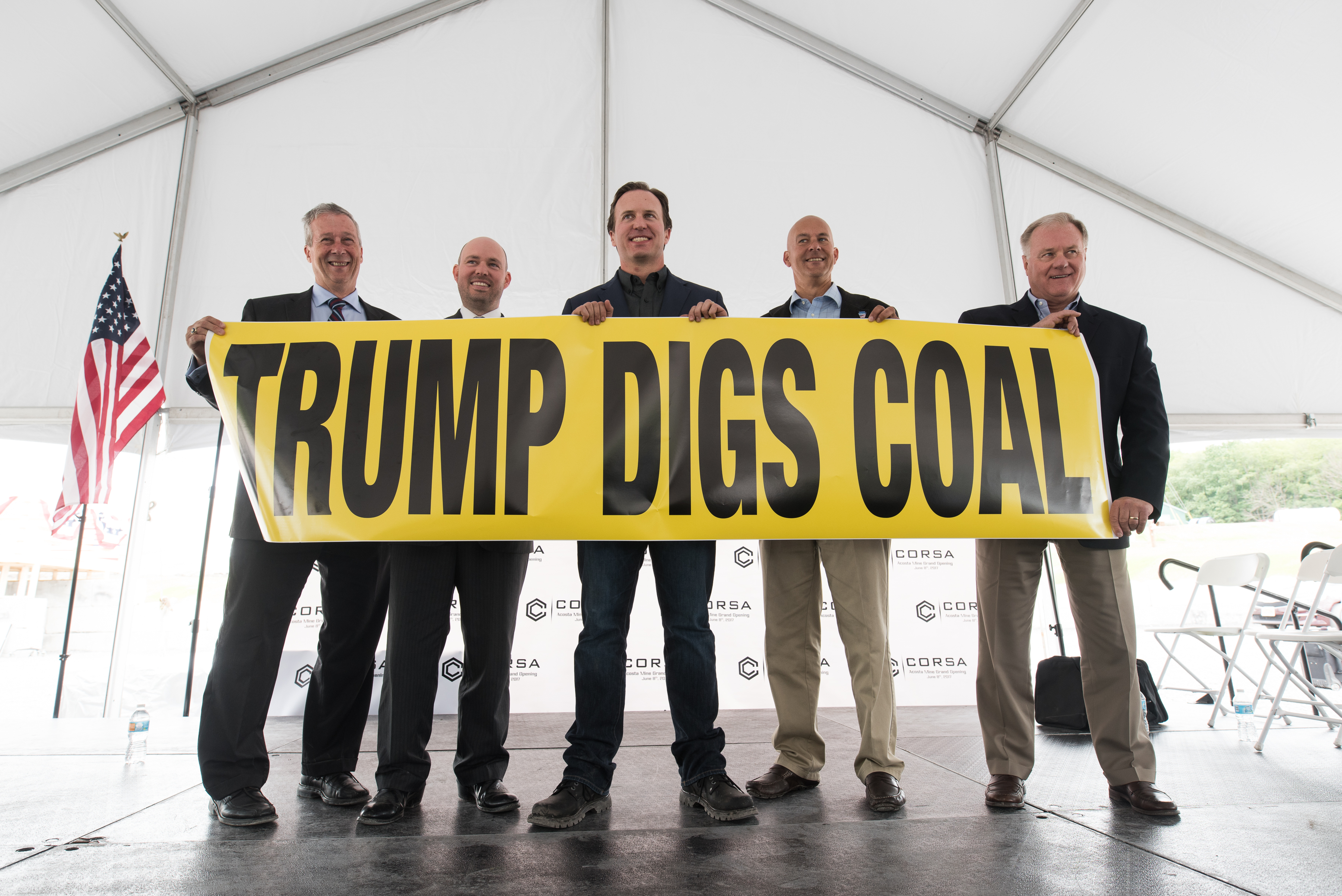 trump digs coal