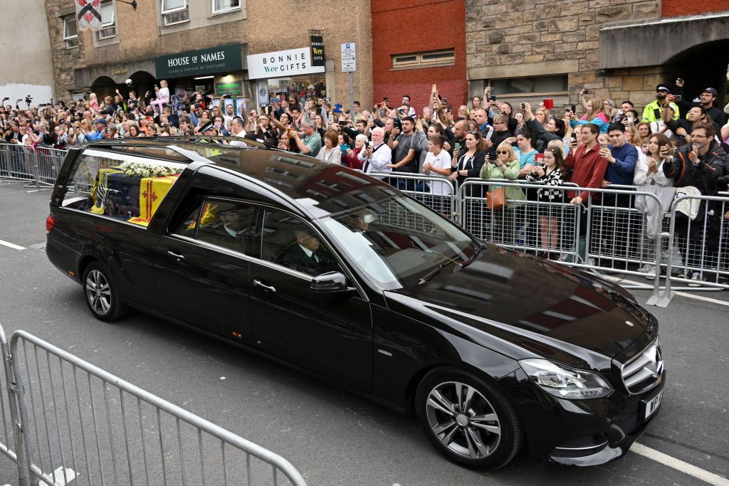 The Coffin Carrying Queen Elizabeth II Transfers From Balmoral To Edinburgh