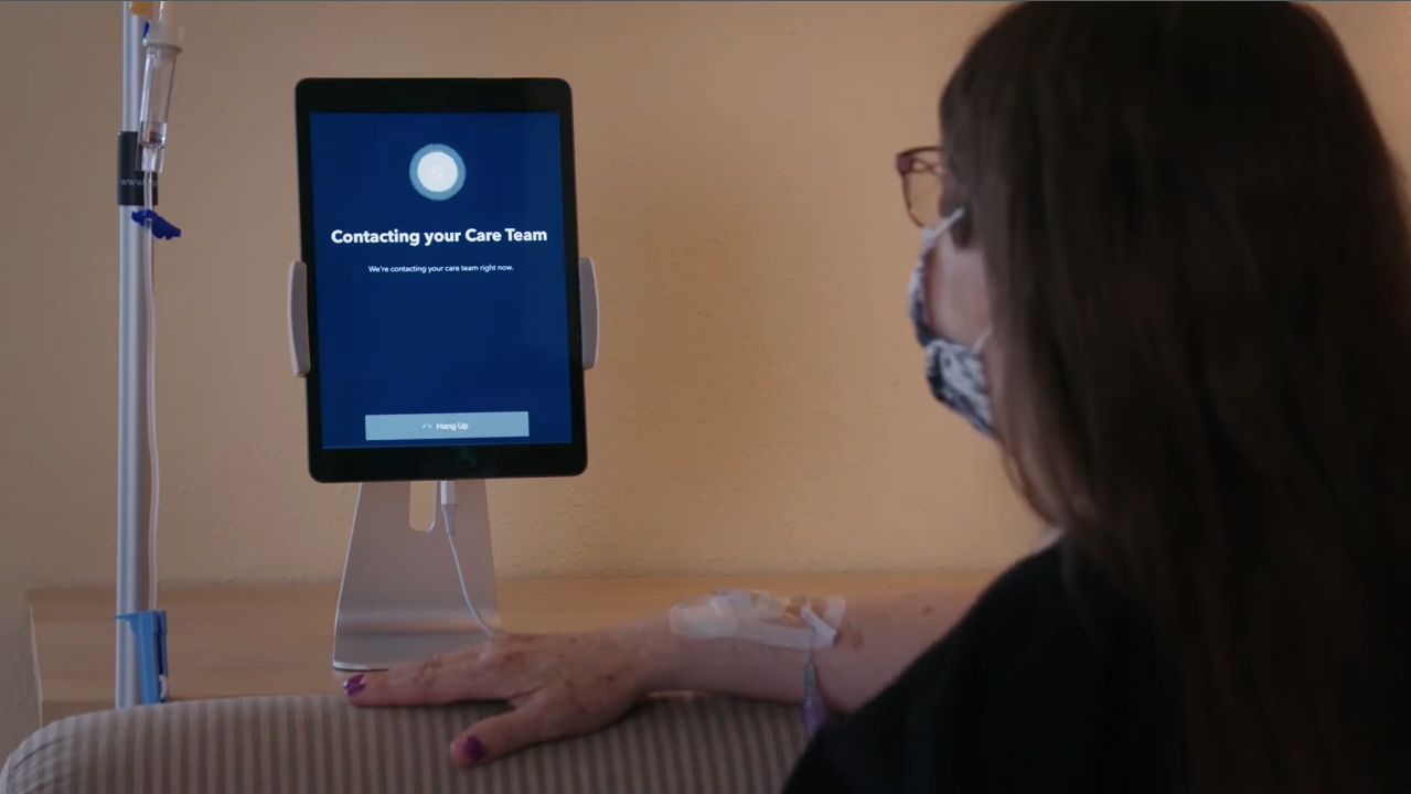 A Kaiser Permanente patient receives hospital-level care at home.