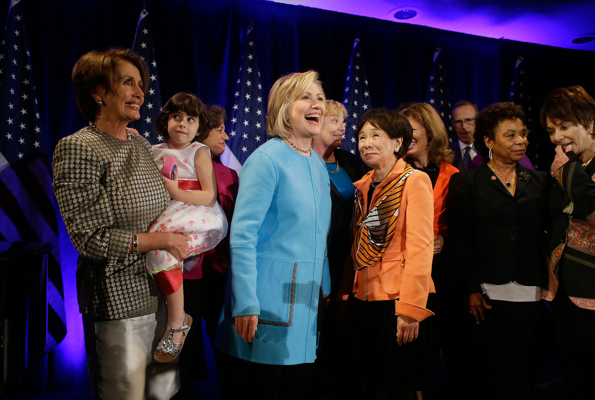 Hillary Rodham Clinton, Doris Matsui, Nancy Pelosi