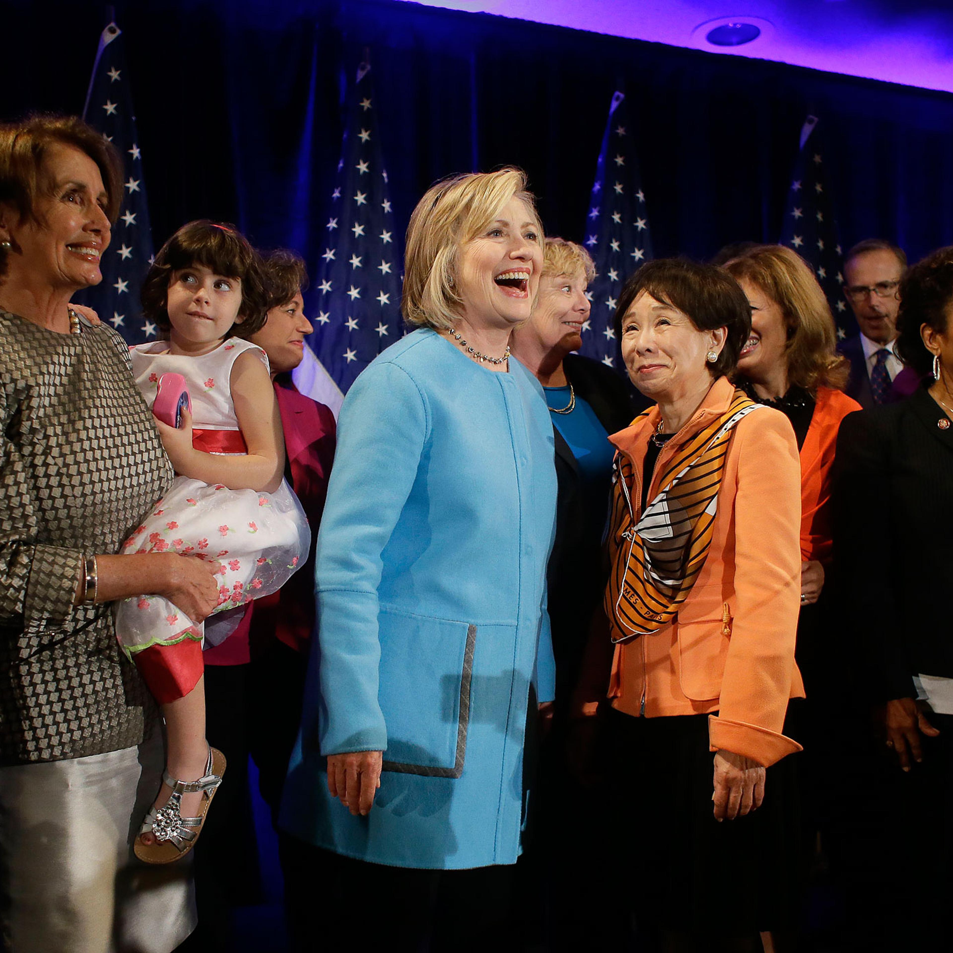 Hillary Rodham Clinton, Doris Matsui, Nancy Pelosi