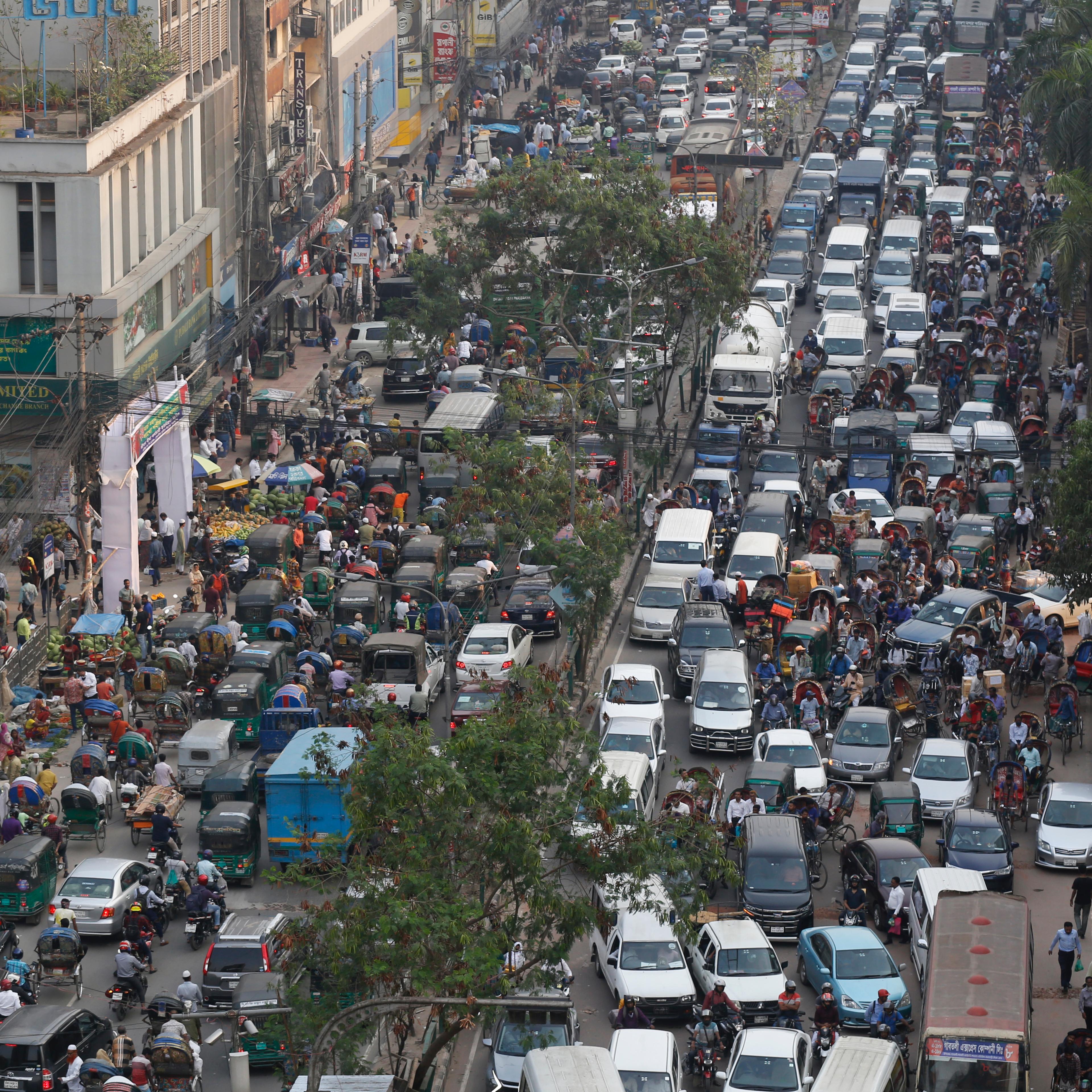 Traffic Jam In Dhaka, Bangladesh