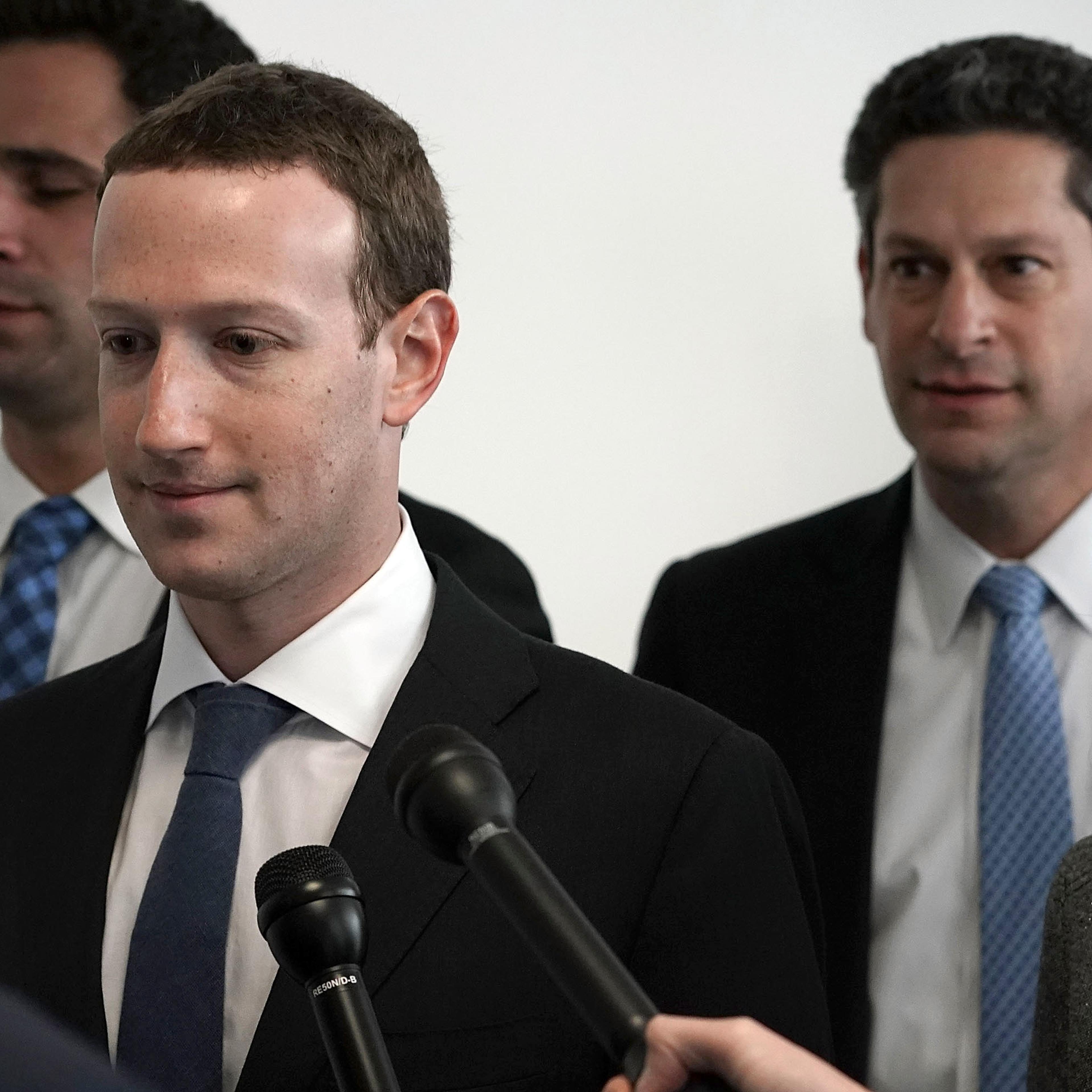Facebook CEO Mark Zuckerberg Meets With Members Of Congress On Capitol Hill