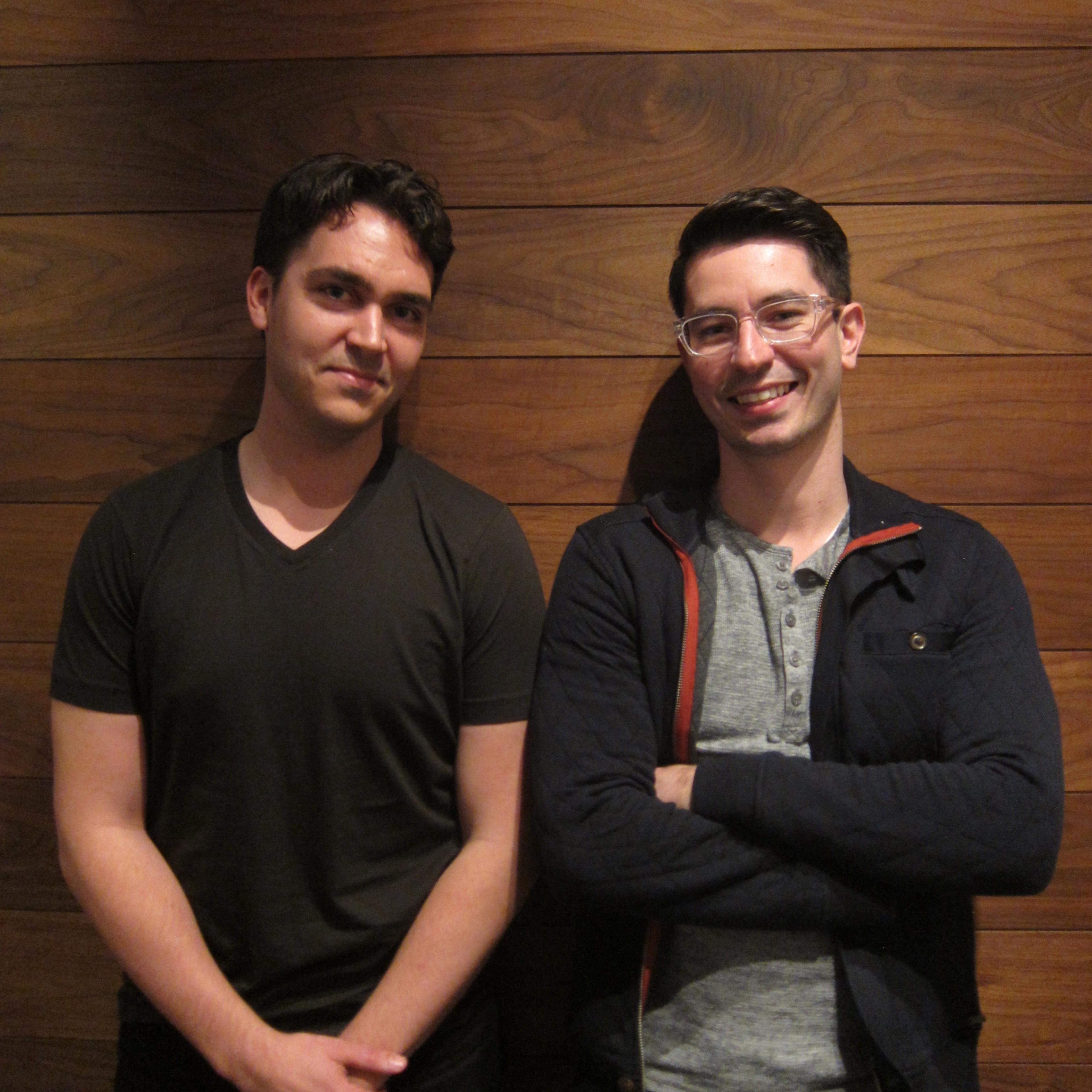 David Byttow (L) and Chrys Bader-Wechseler, founders of Secret, at the South By Southwest Interactive festival in Austin on March 9, 2014.
