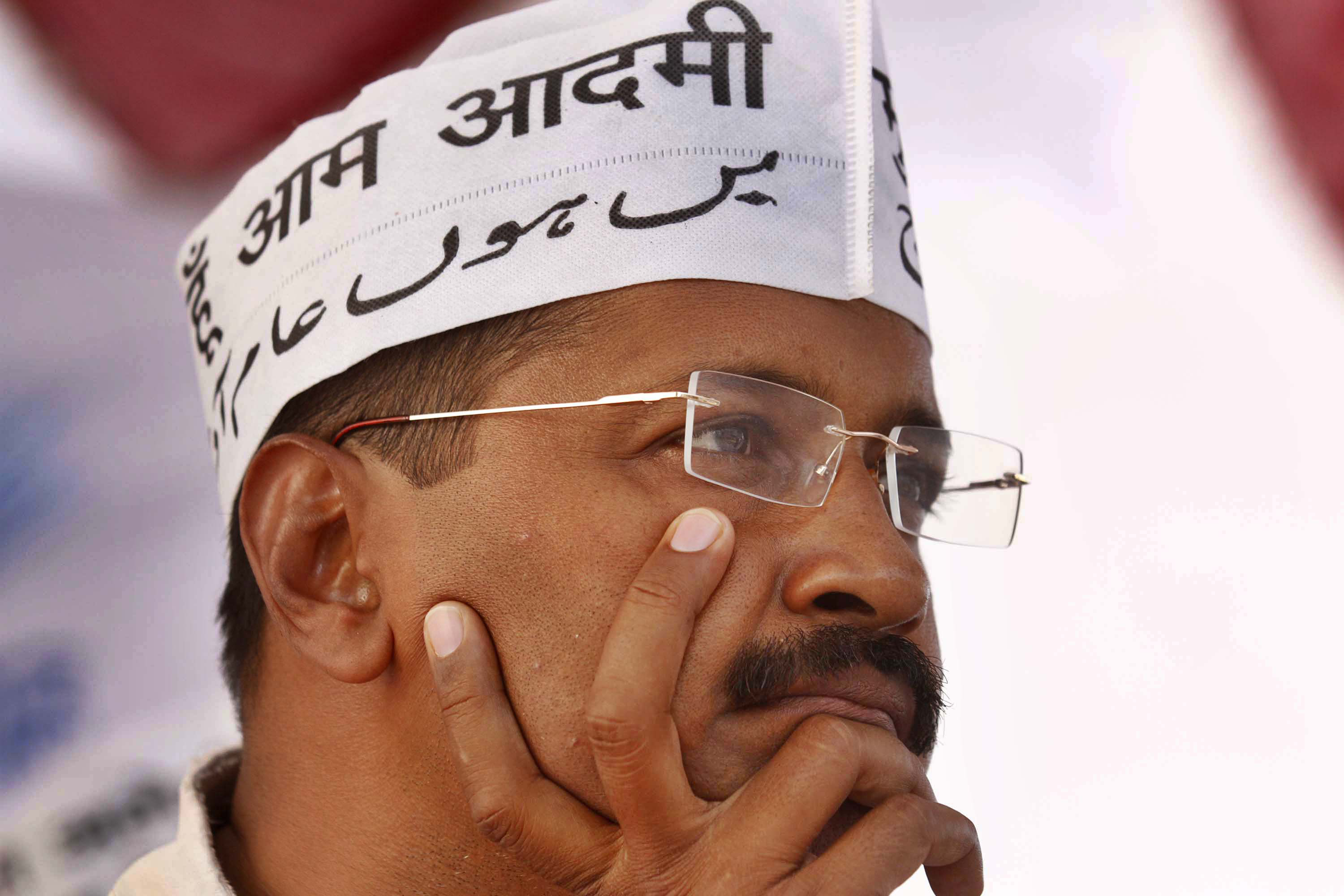 Arvind Kejriwal campaigning in Amethi, India, May 1, 2014.